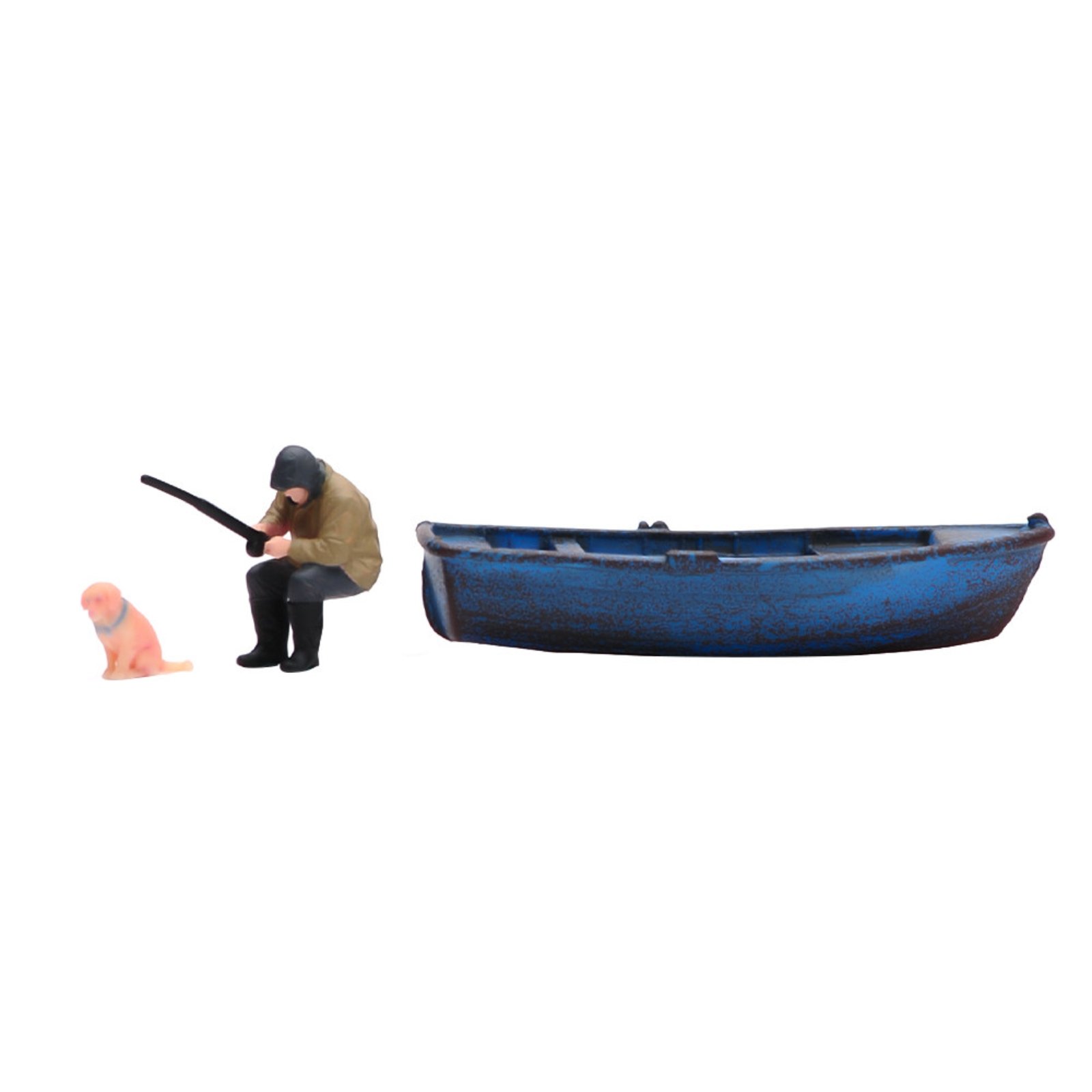 Hand-Painted Resin Boat Model