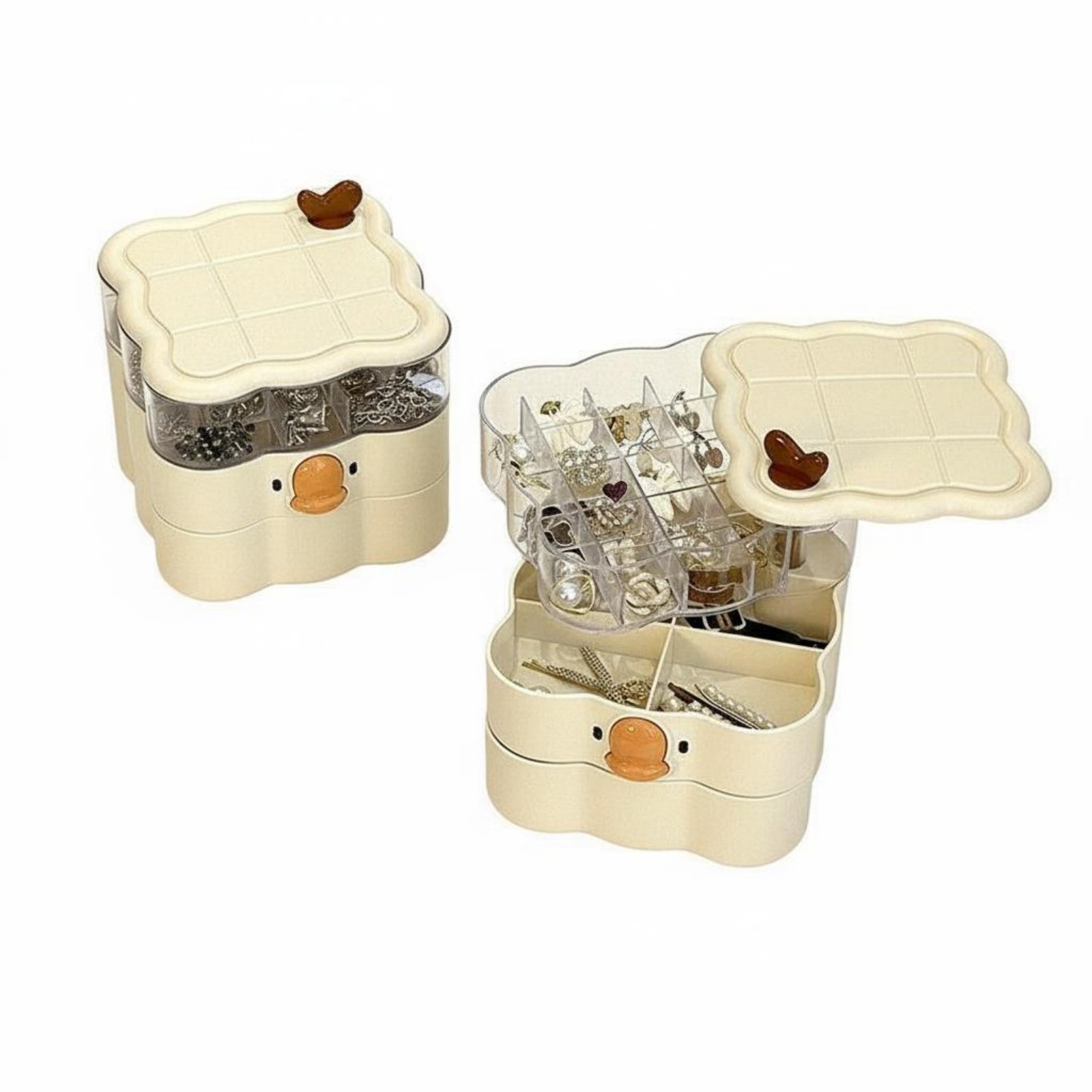 Waterfowl-Shaped Jewelry Box