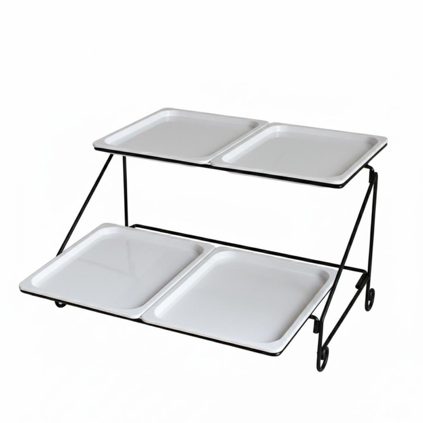 2-Tier Buffet Serving Stand