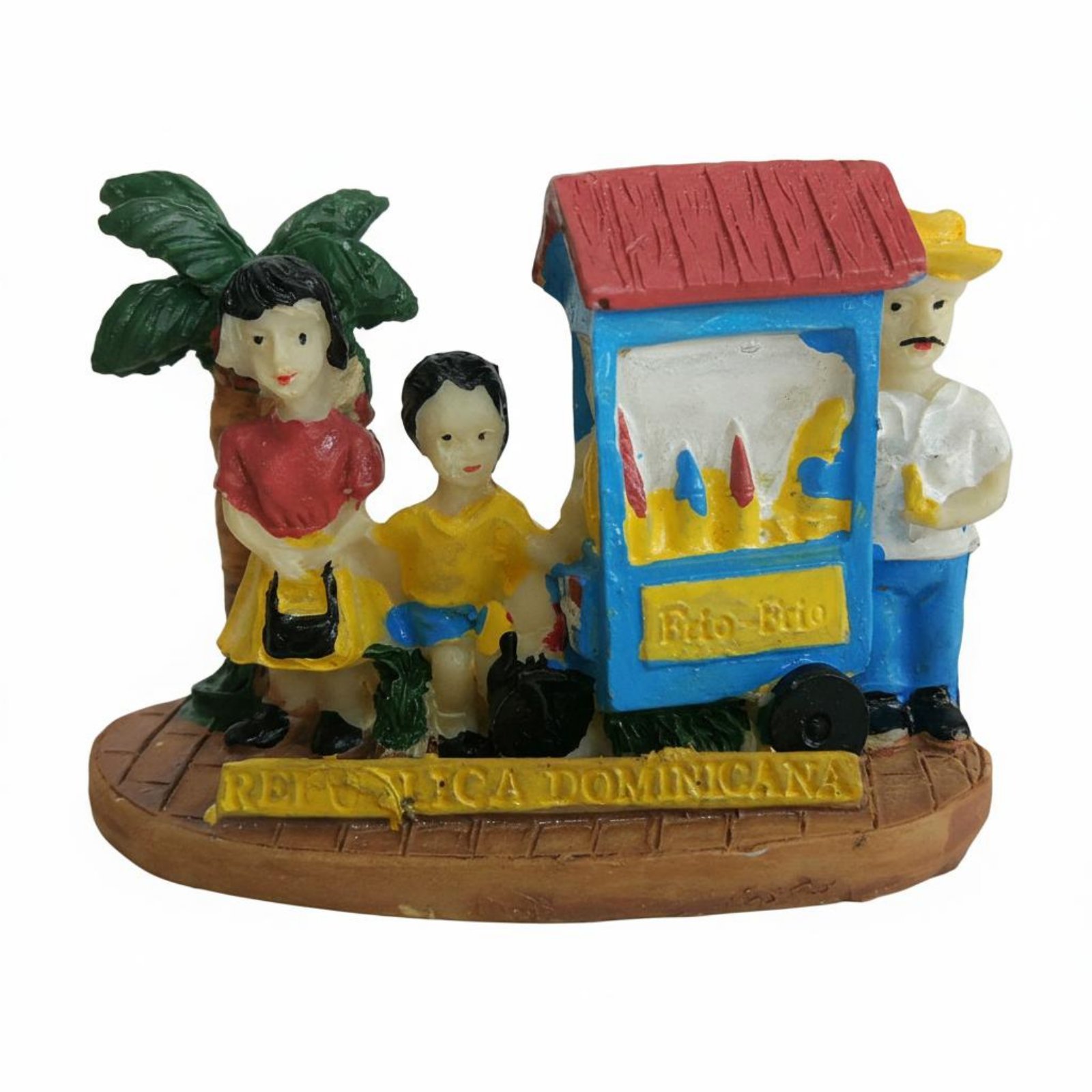Hand-Painted Motorcycle Couple Statuette