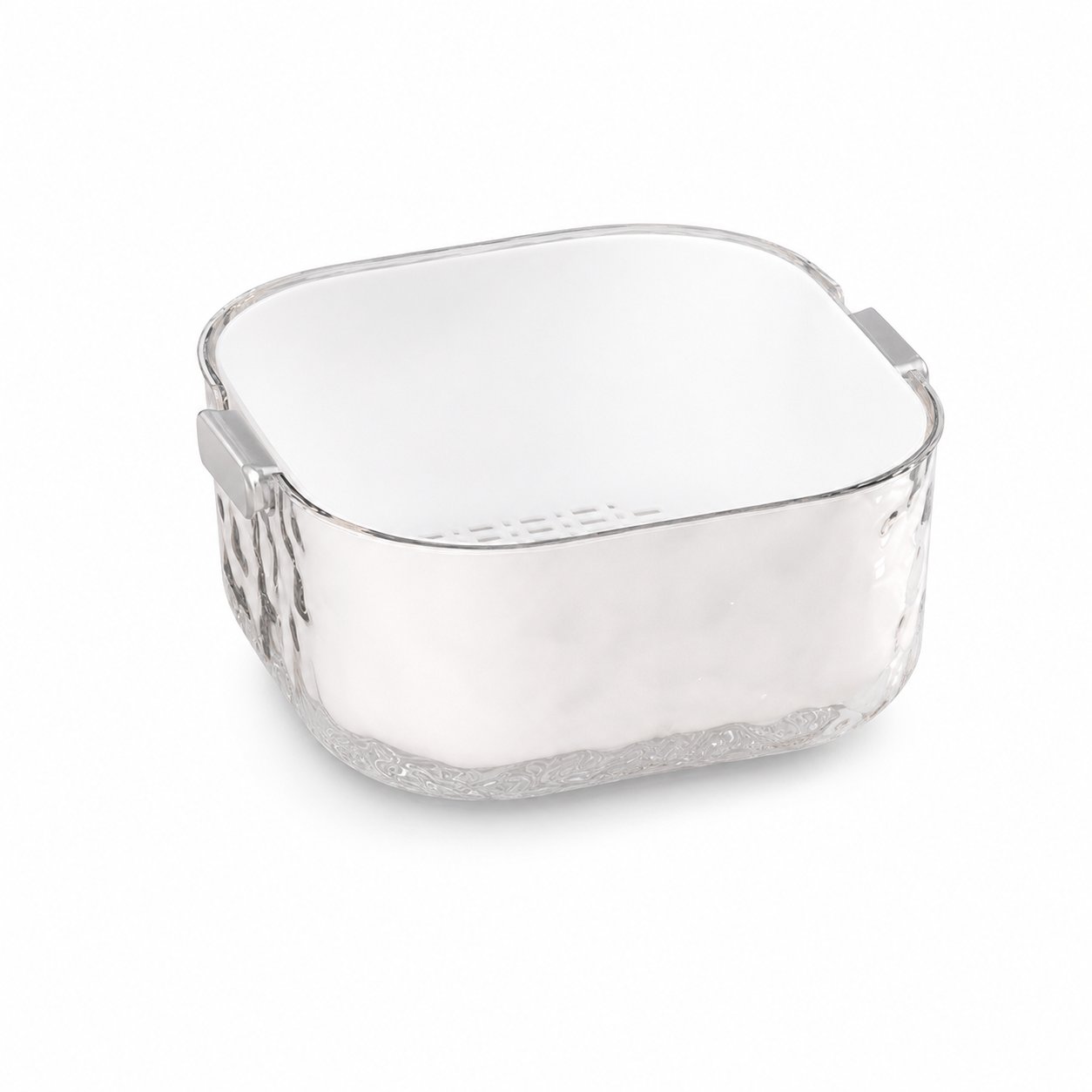 Double-Layer Drain Basket – Medium Ivory White