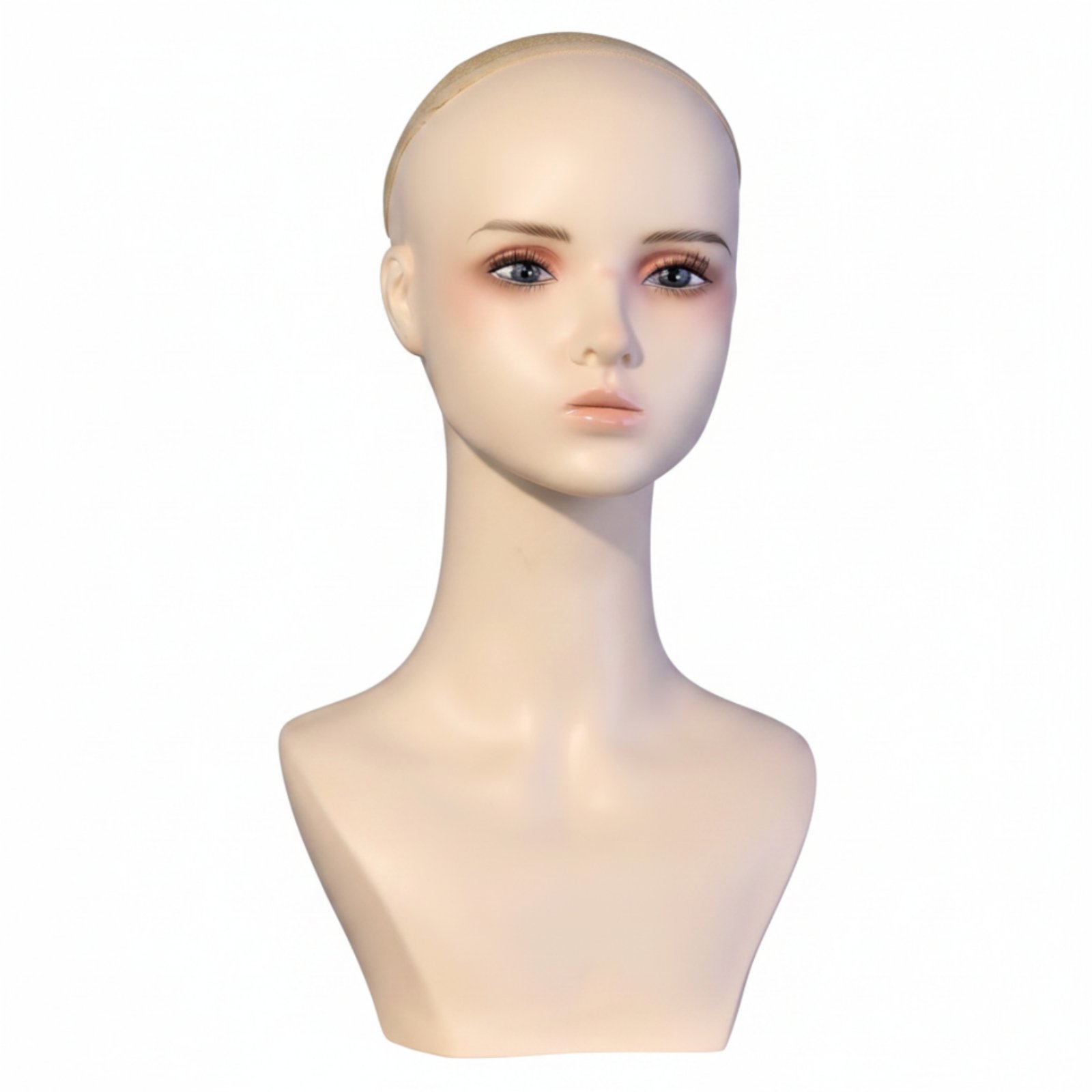 Mannequin Head with Shoulders – Realistic Female