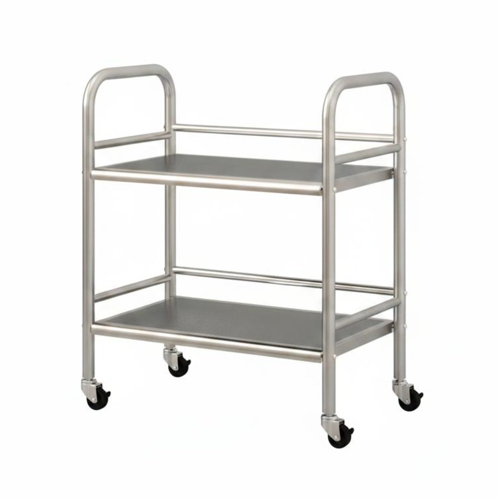 Stainless Steel Mobile Serving Trolley