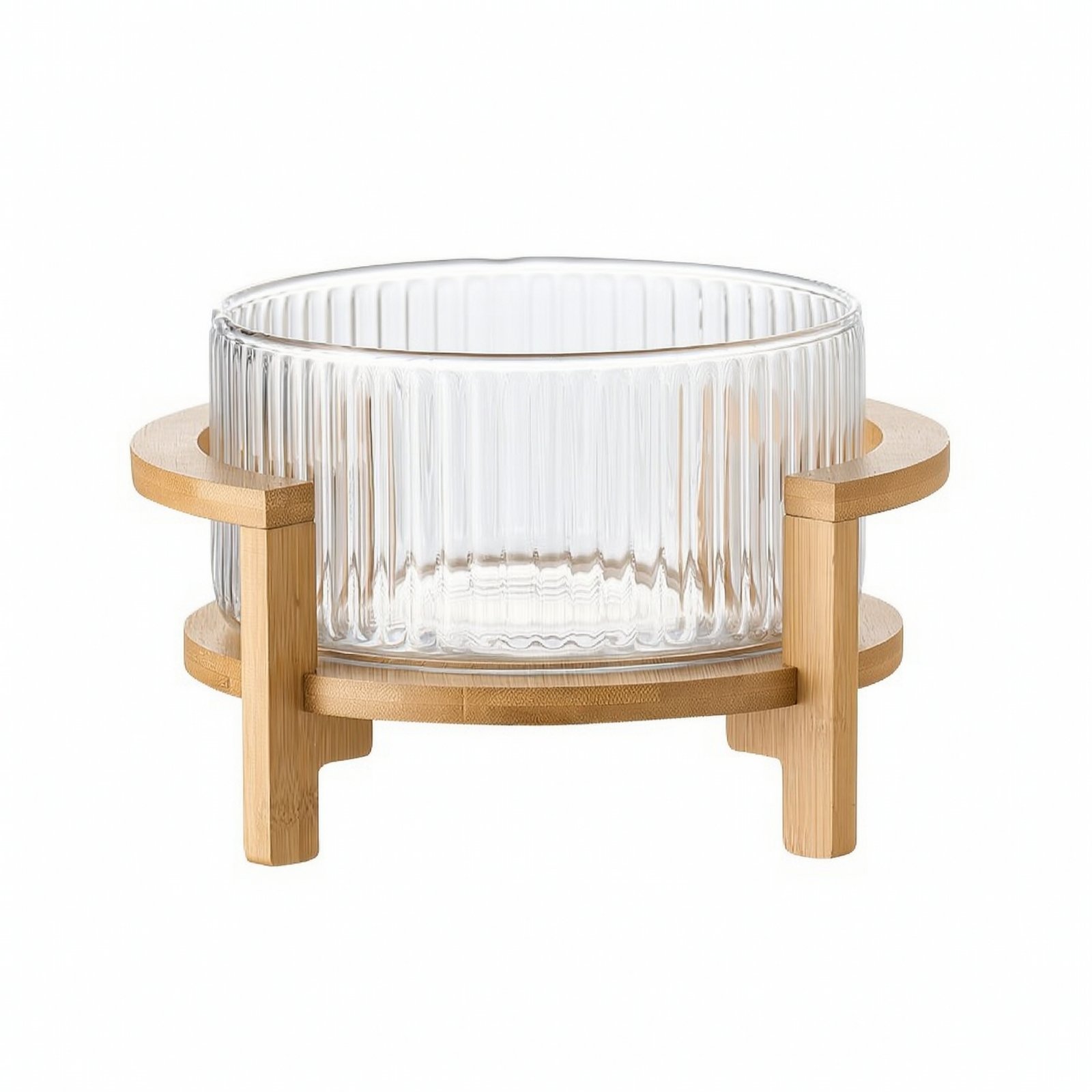 Glass Fruit Bowl with Stand