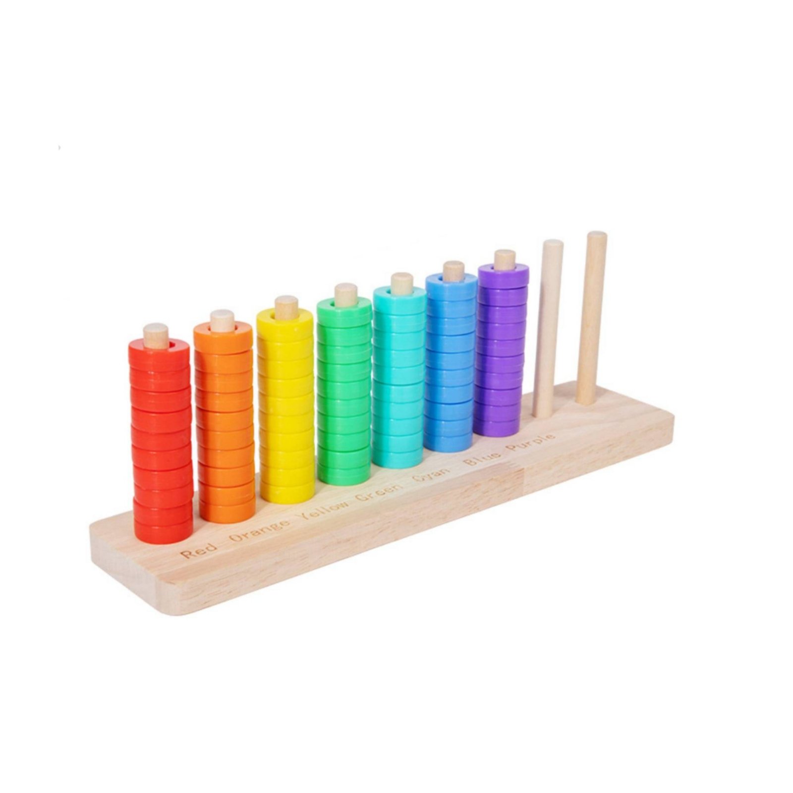 Wooden Rainbow Ring Stacker