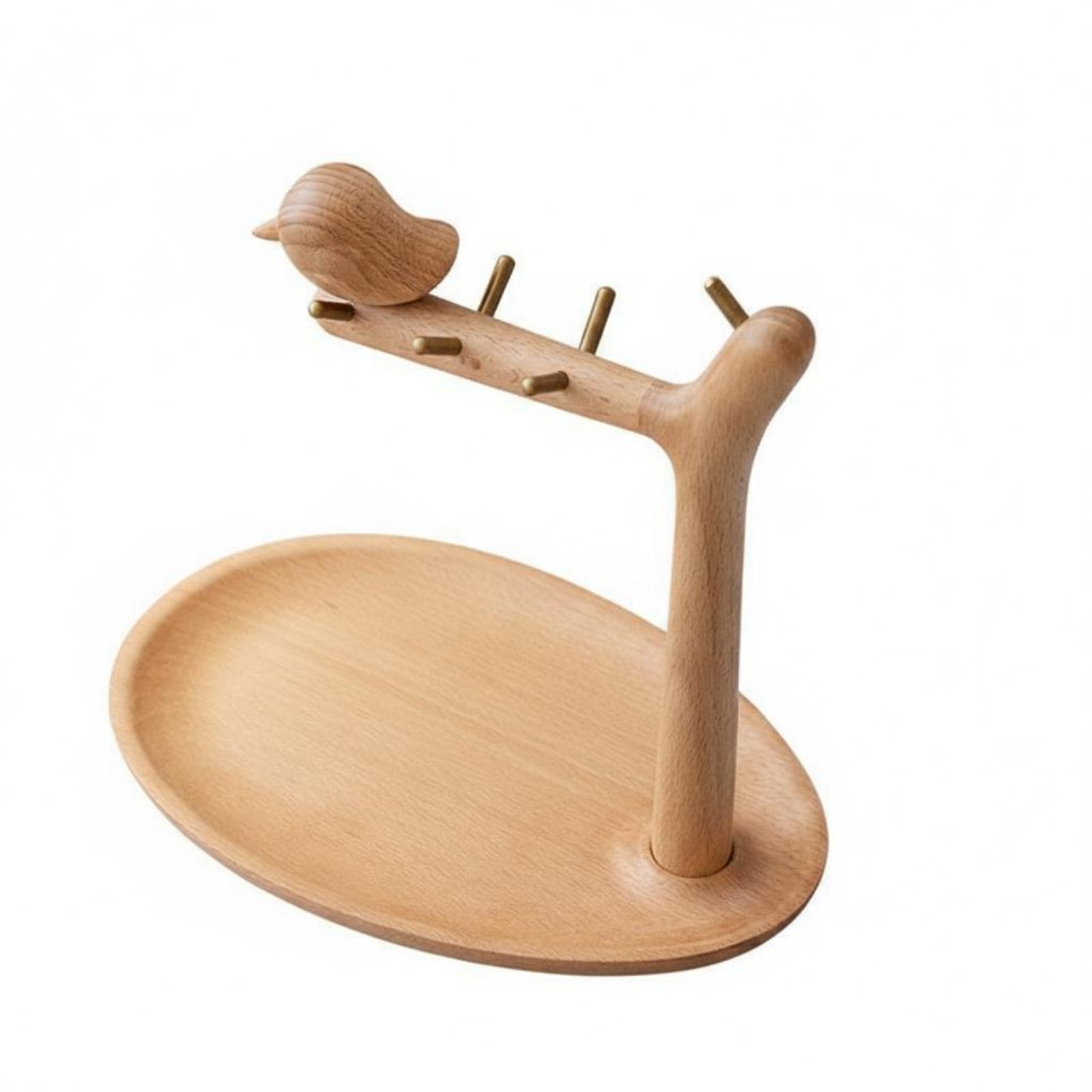 Wood Bird Key Holder