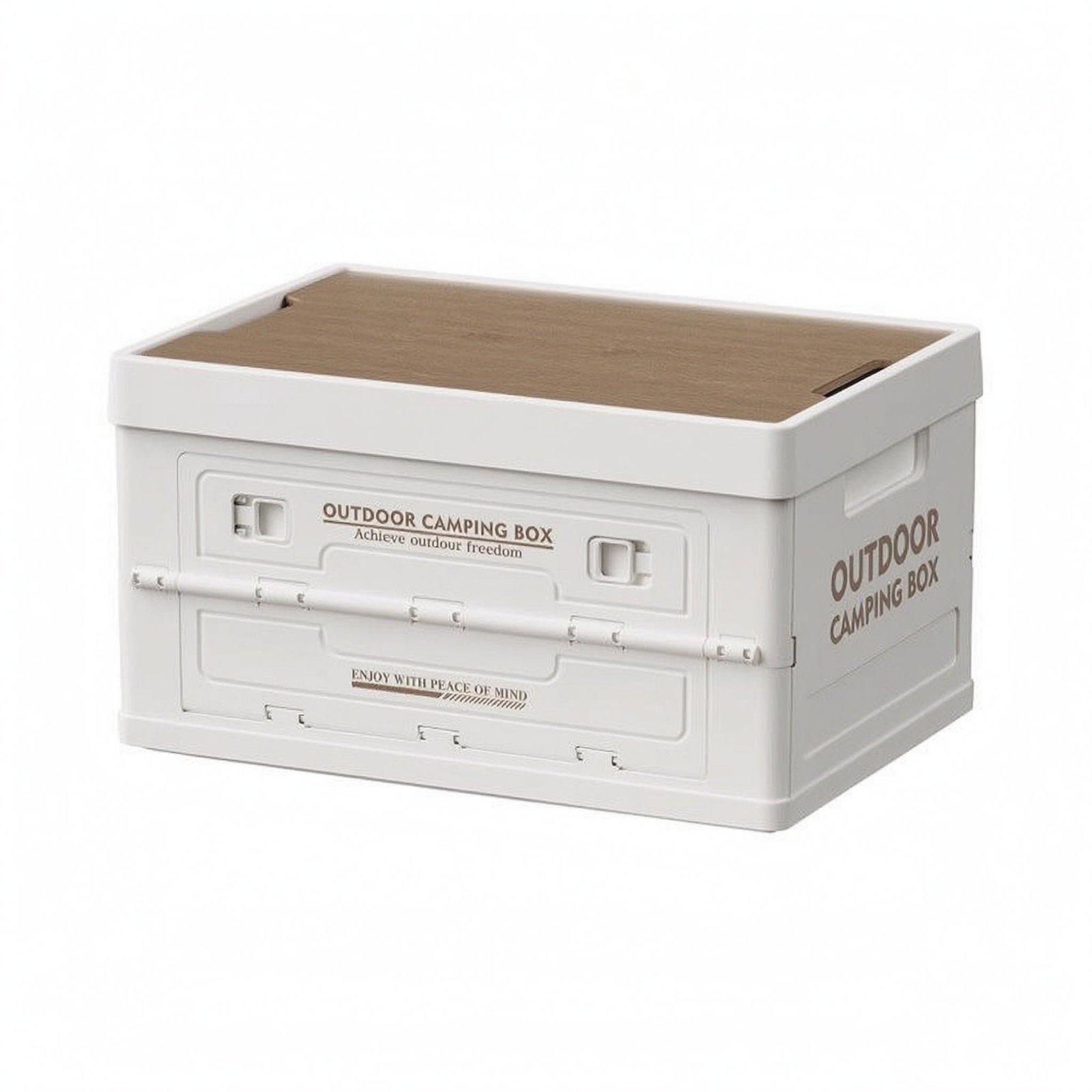 Foldable Storage Box – Solid White, 5-door