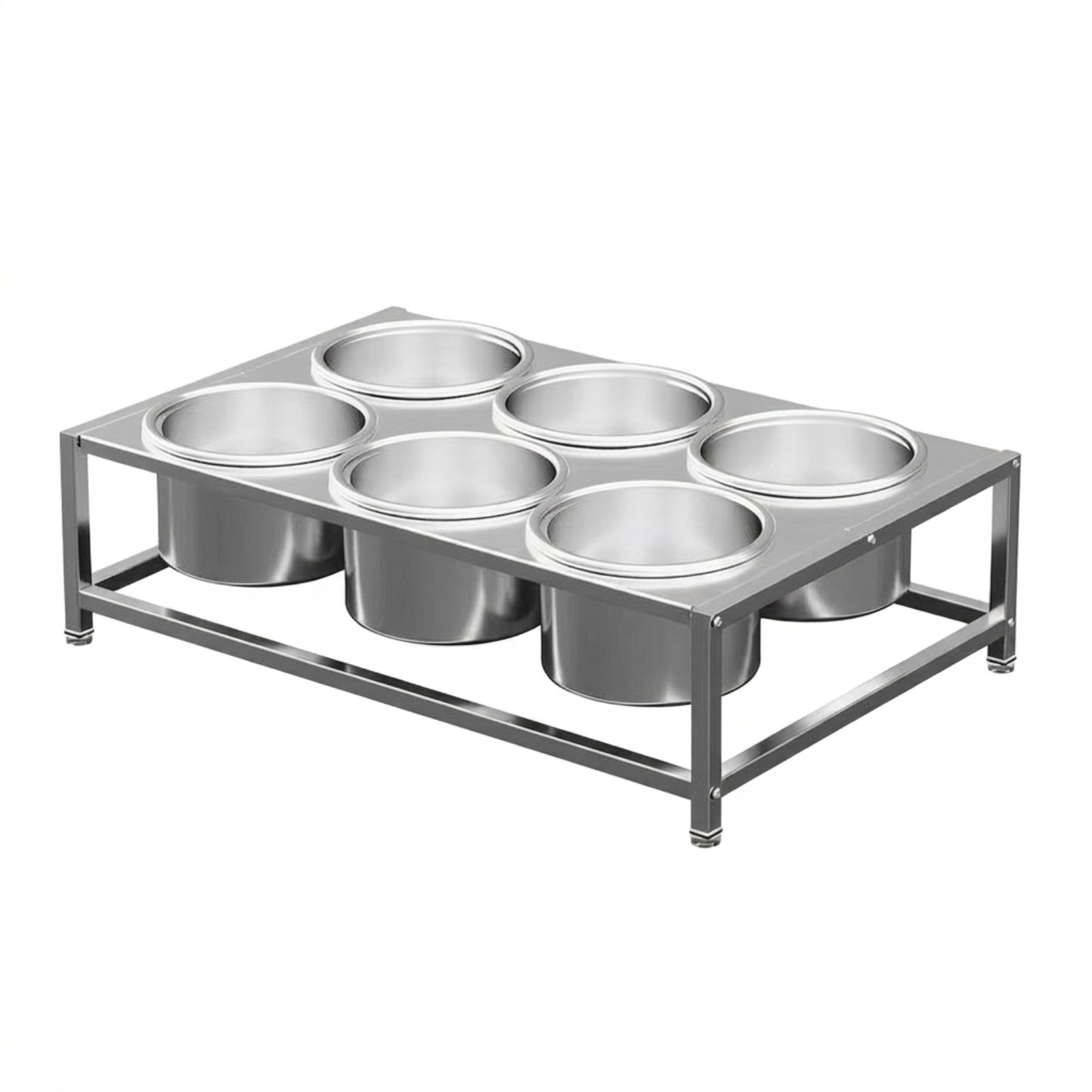 Two-Tier Condiment Rack with 6 Cups