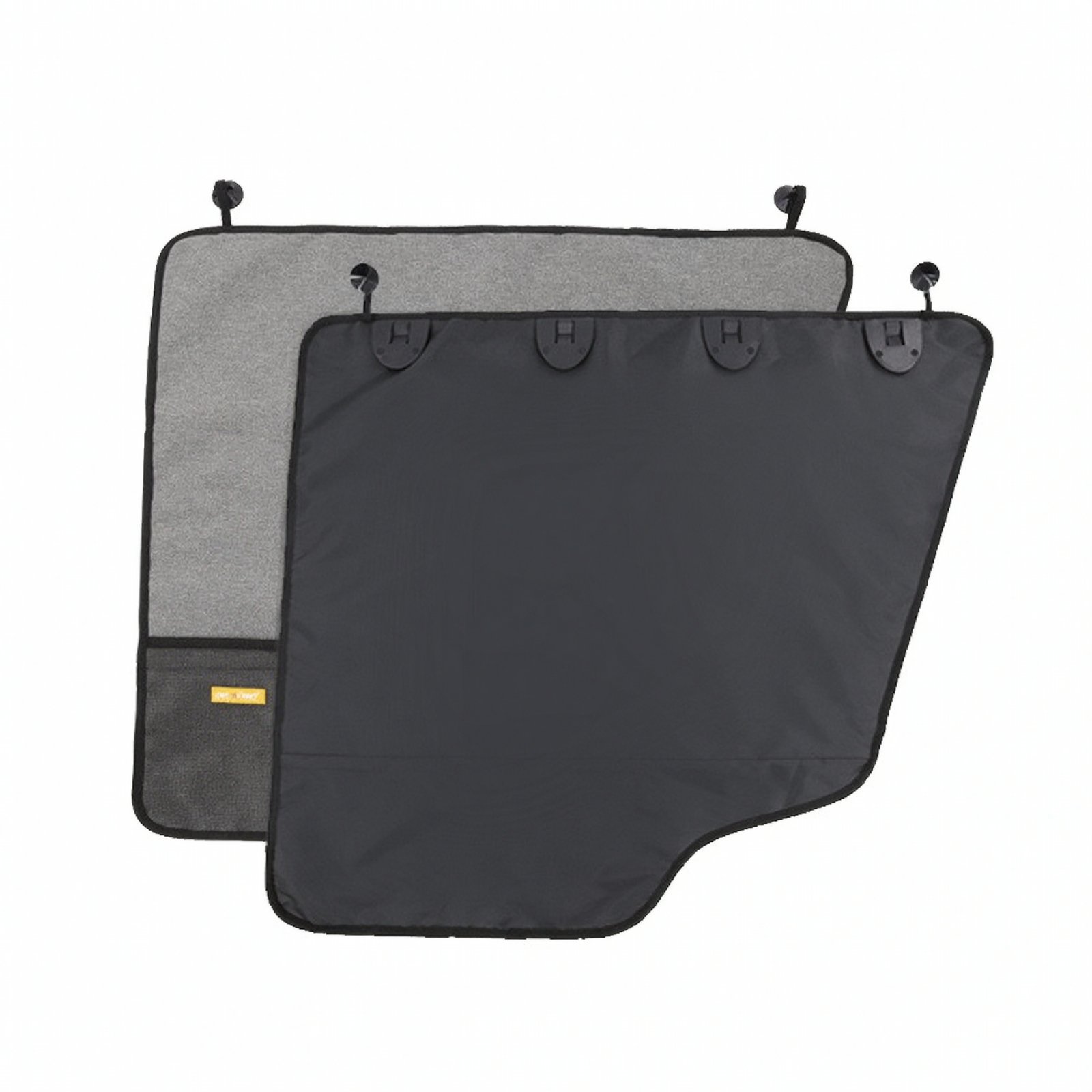 2-Piece Car Door Pet Mat with Pocket