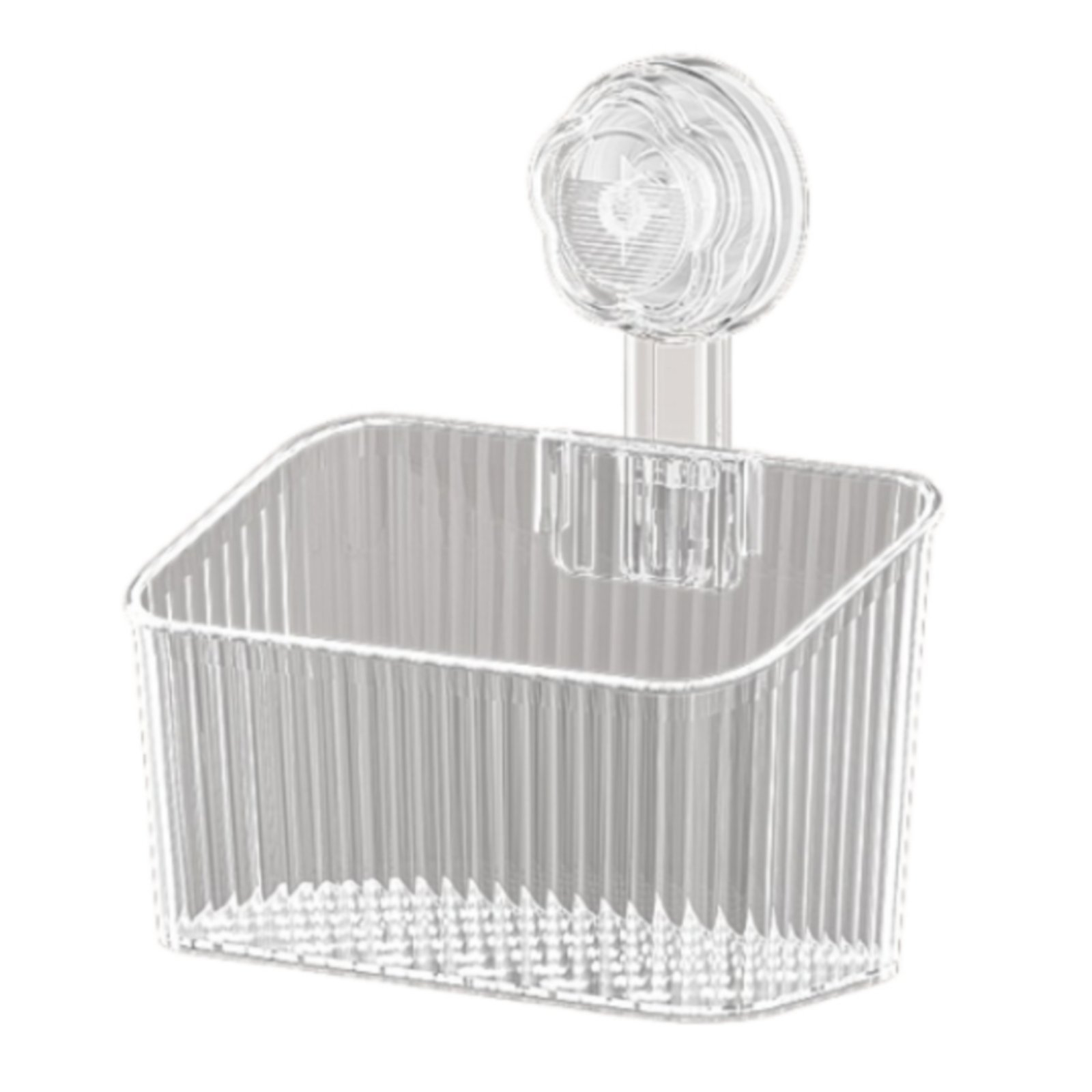 Suction Cup Storage Basket – White 1 PACK