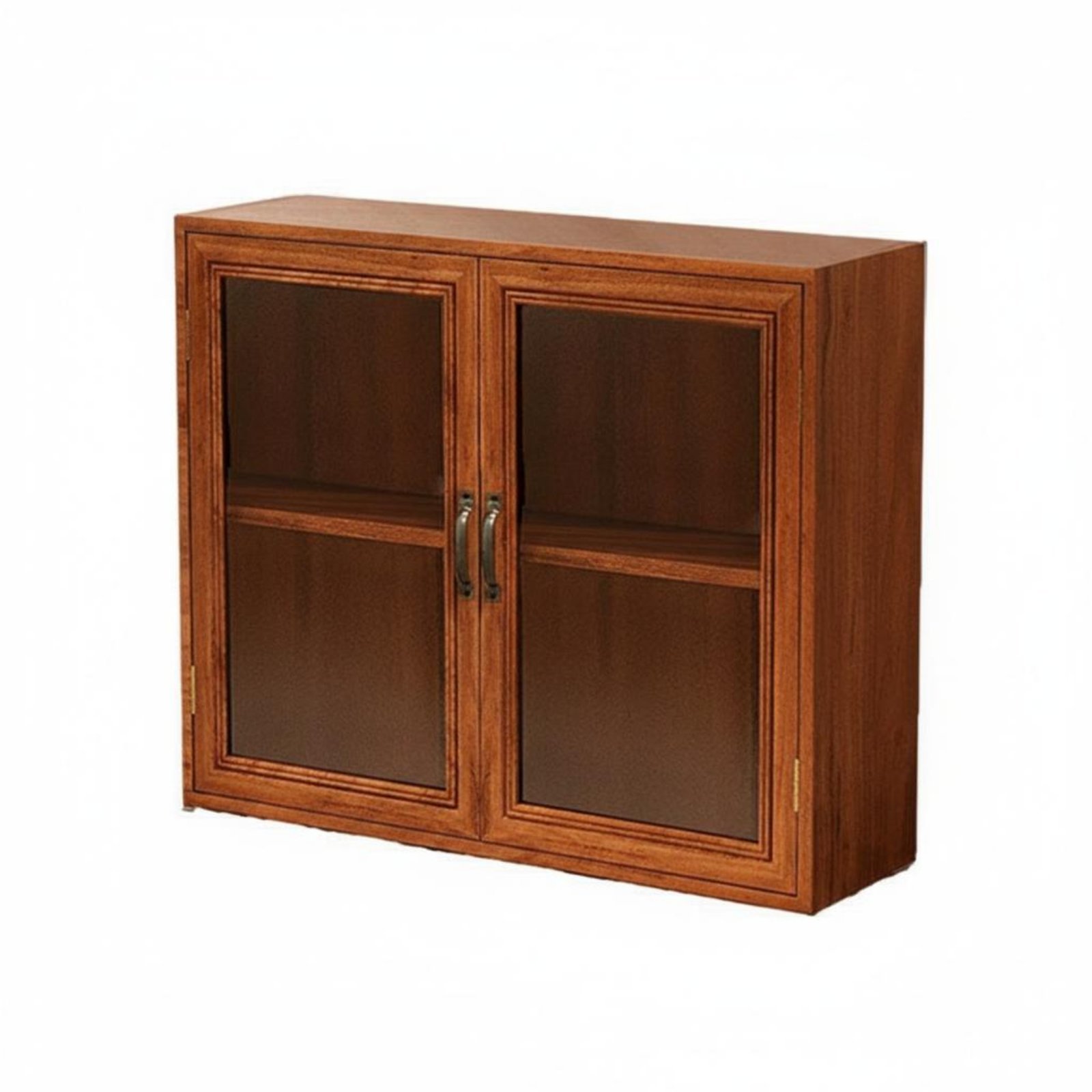 Wooden Display Cabinet with Glass Doors