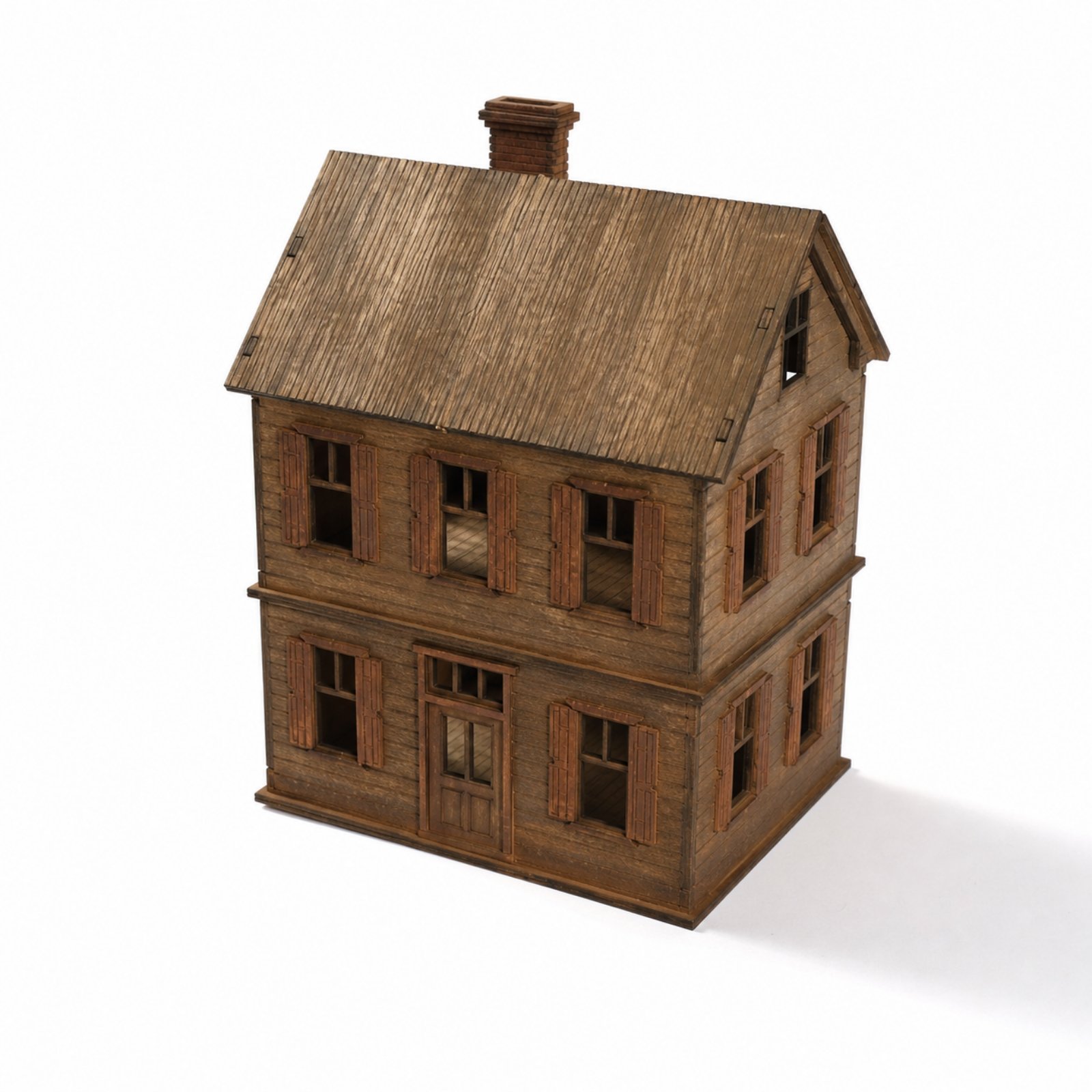 1:72 Scale Wooden Diorama Building