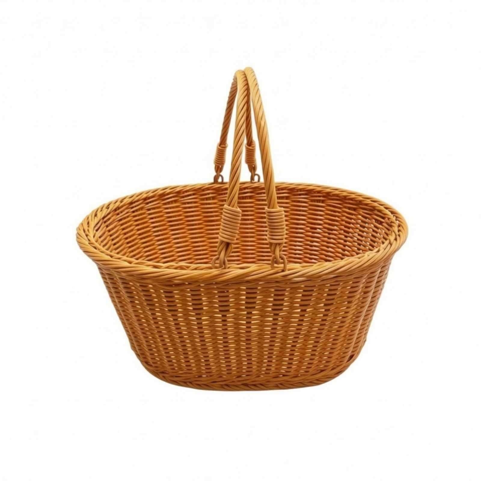 Handwoven Oval Storage Basket