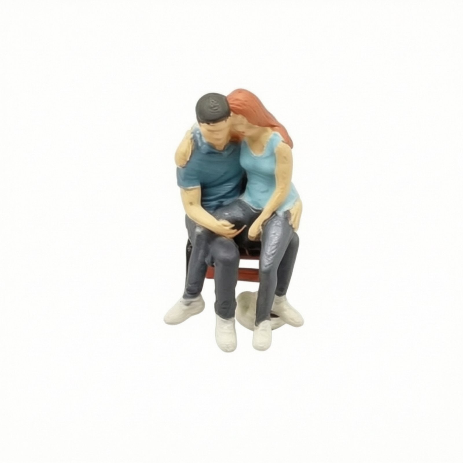 Seated Couple Figurine
