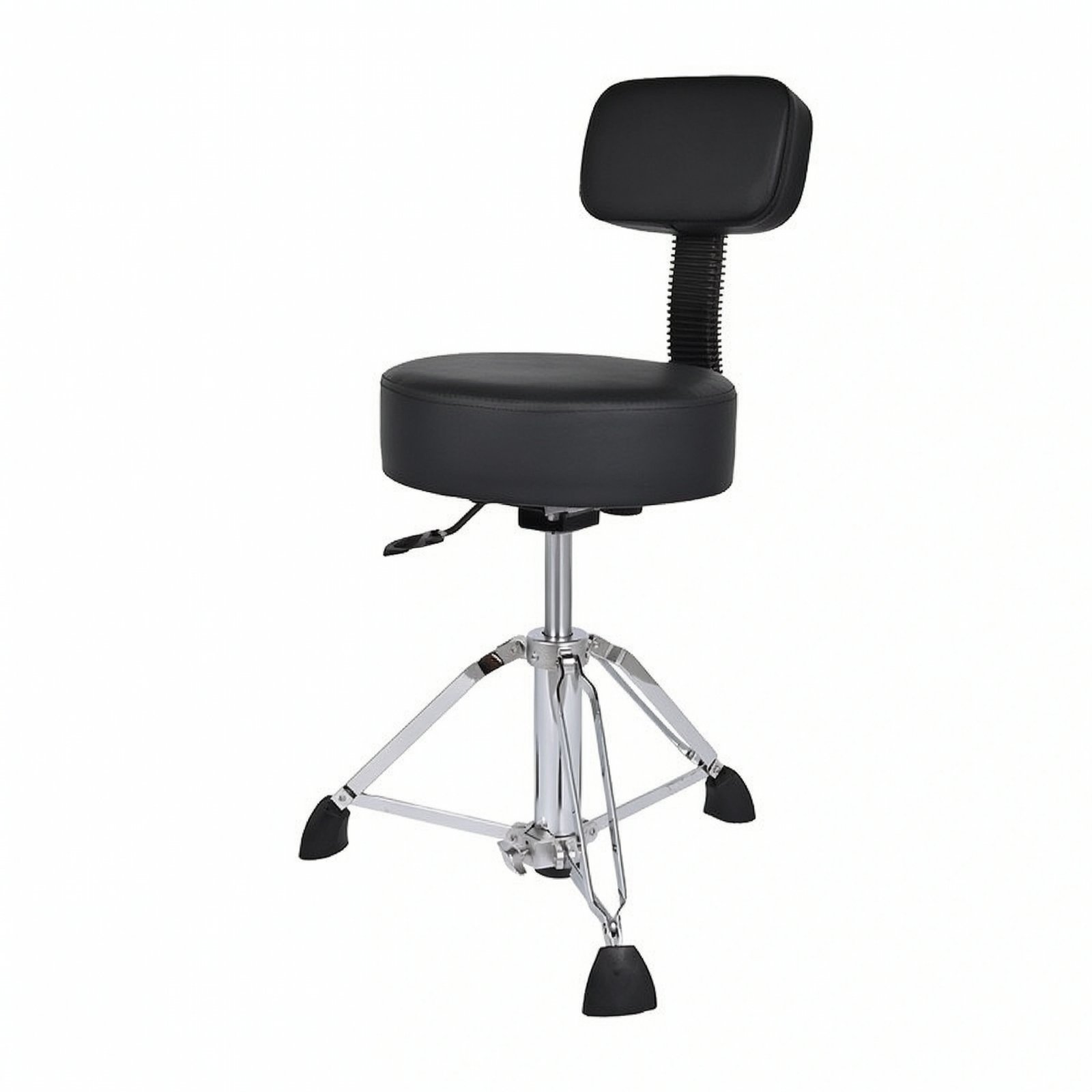Drum Throne with Backrest – Black