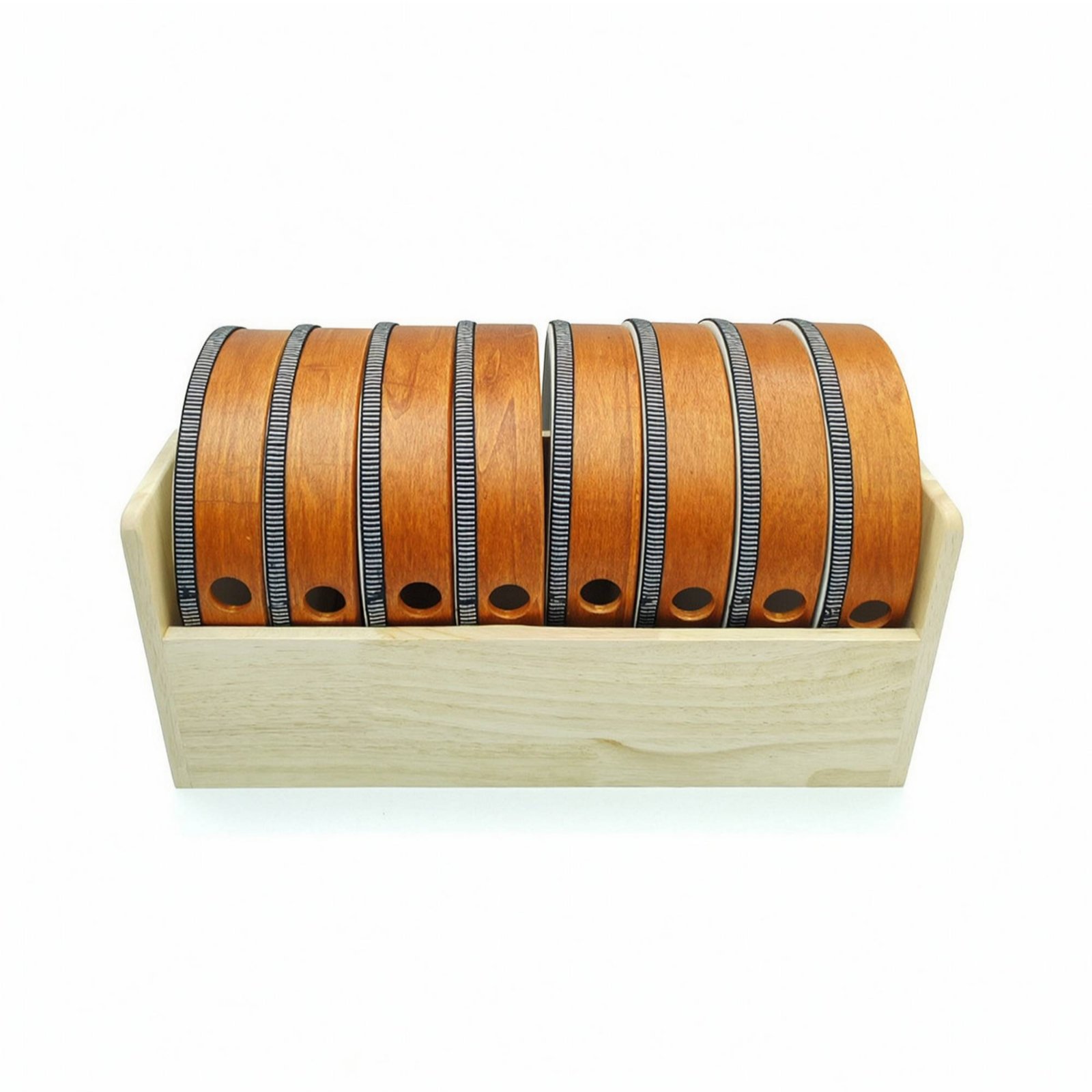Wooden Hand Drum 8-Inch