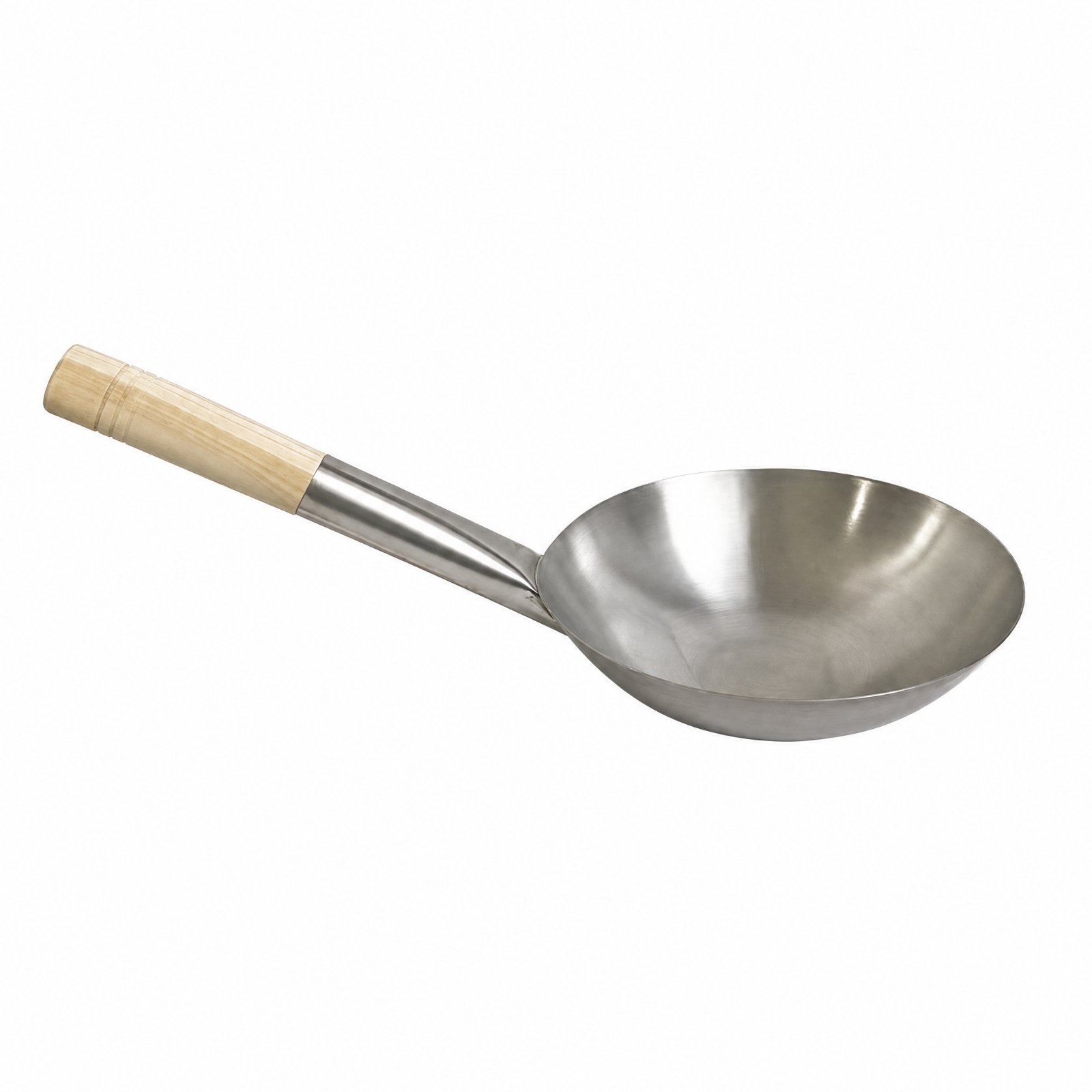 Stainless Steel Ladle – 28cm Wood 2 0mm