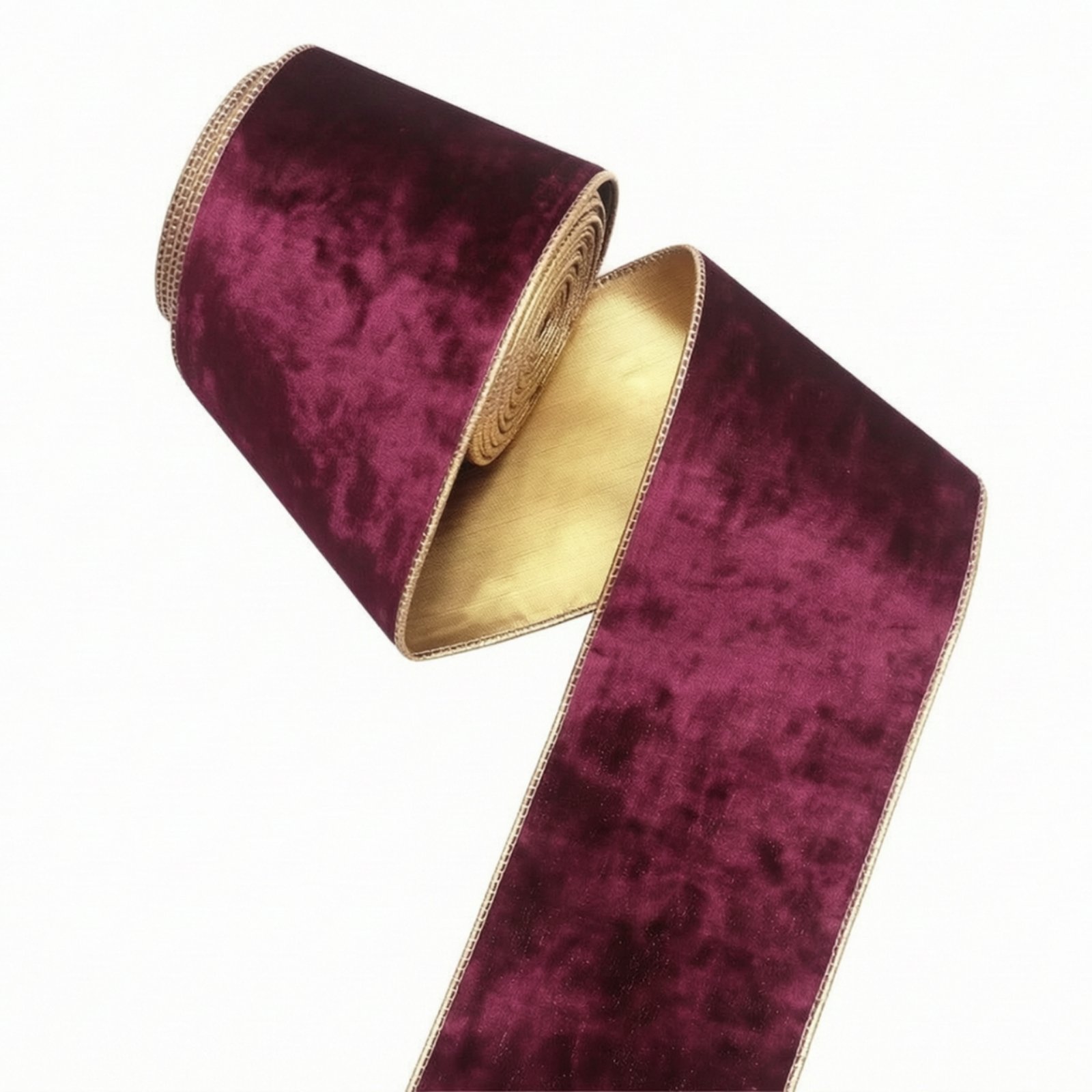 Set of 5 Velvet Ribbon Gold