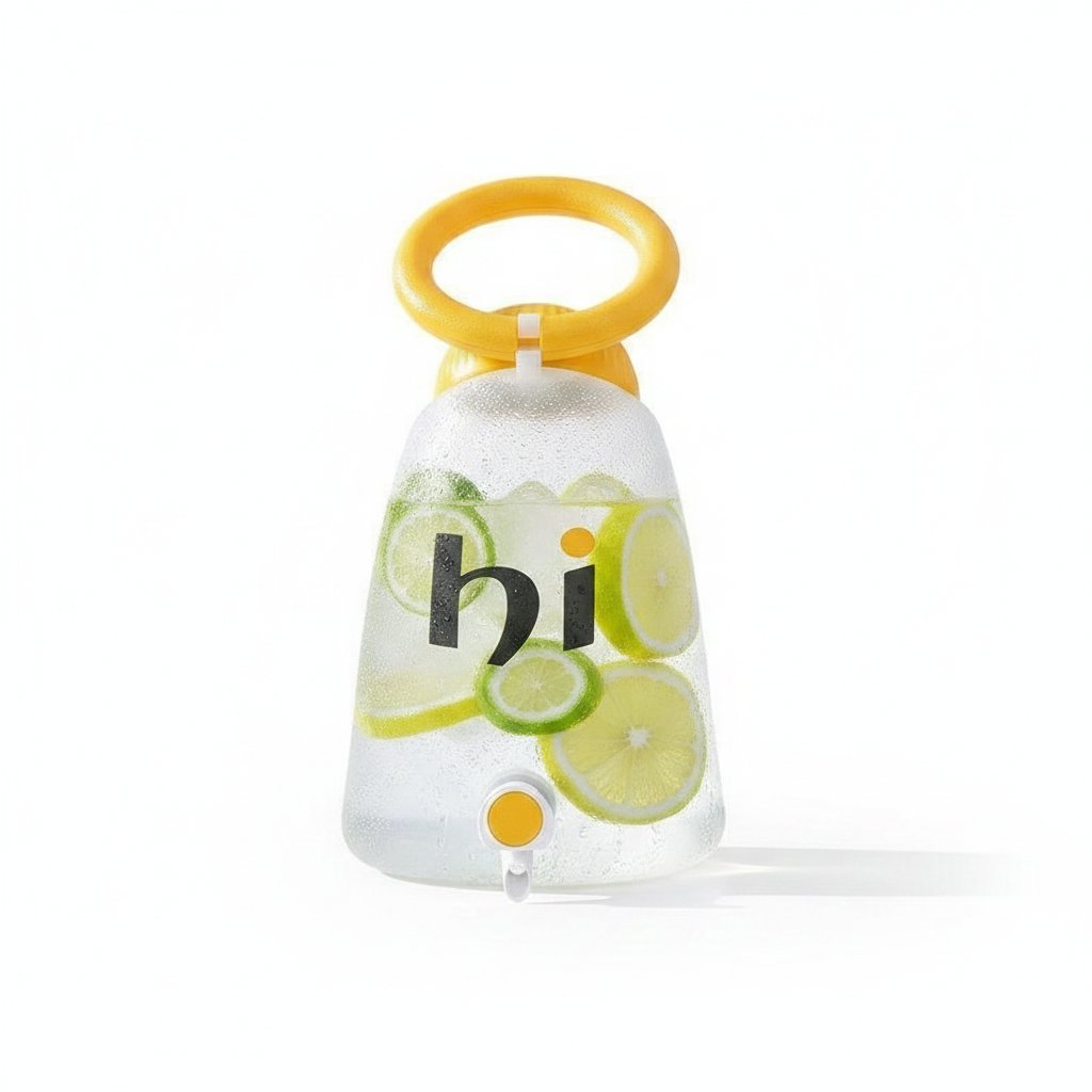 Portable Cold Water Dispenser – Yellow, Tall [No Ice Stick