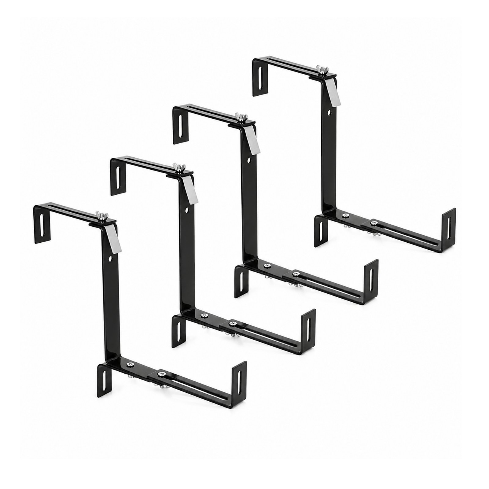 4-Piece Adjustable Railing Planter Bracket