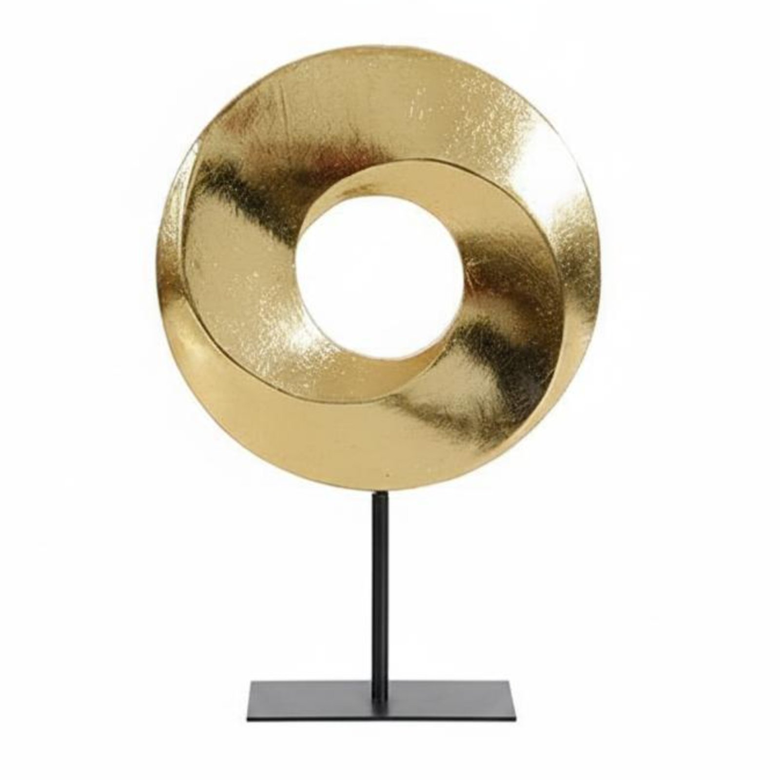 Golden Hoop Sculpture