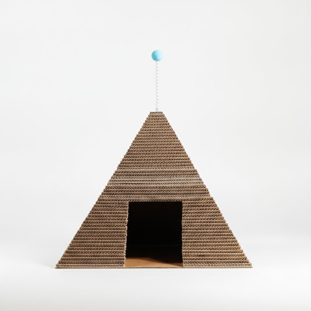 Pyramid Cat Scratcher Bed