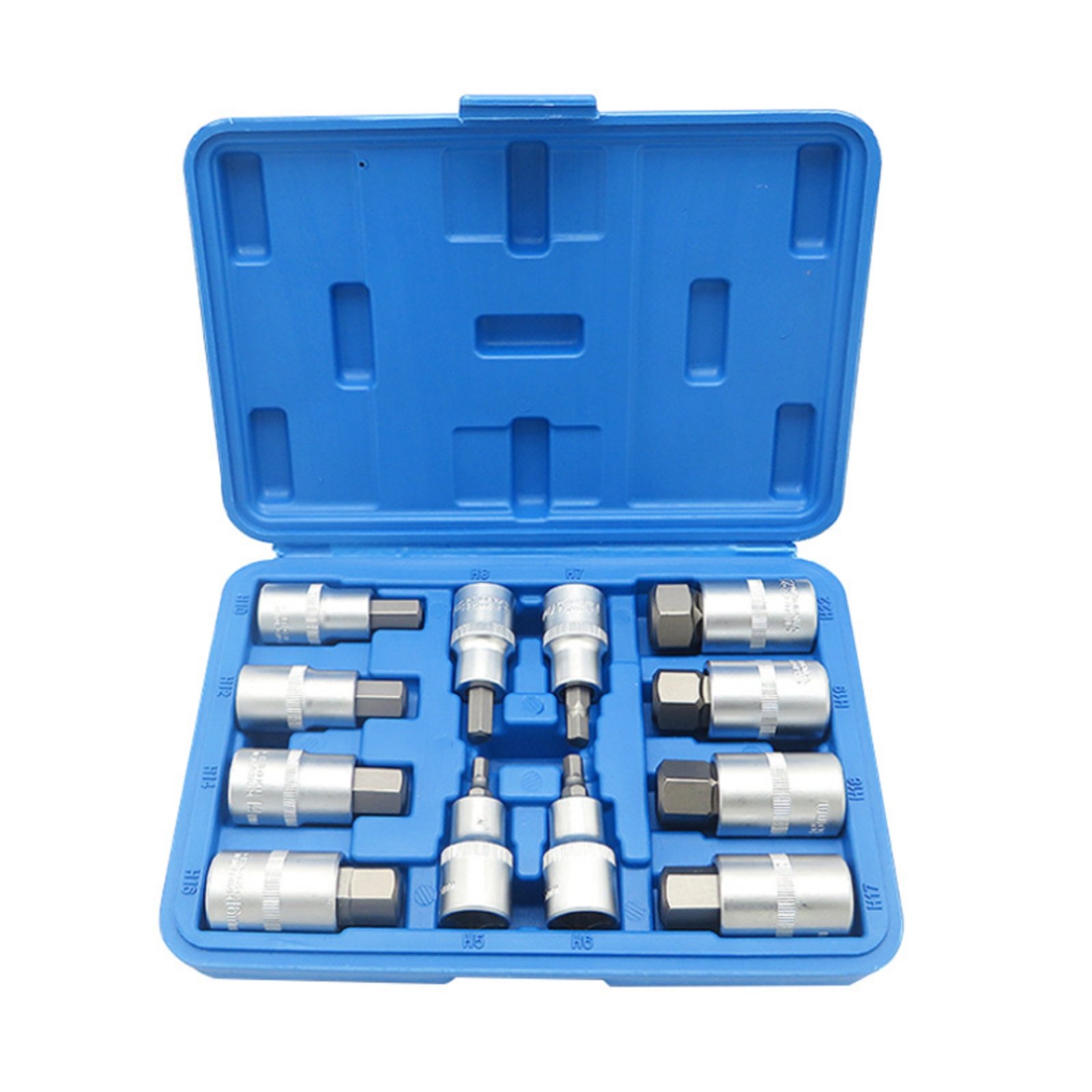 12-Piece Hex Bit Socket Set Metric