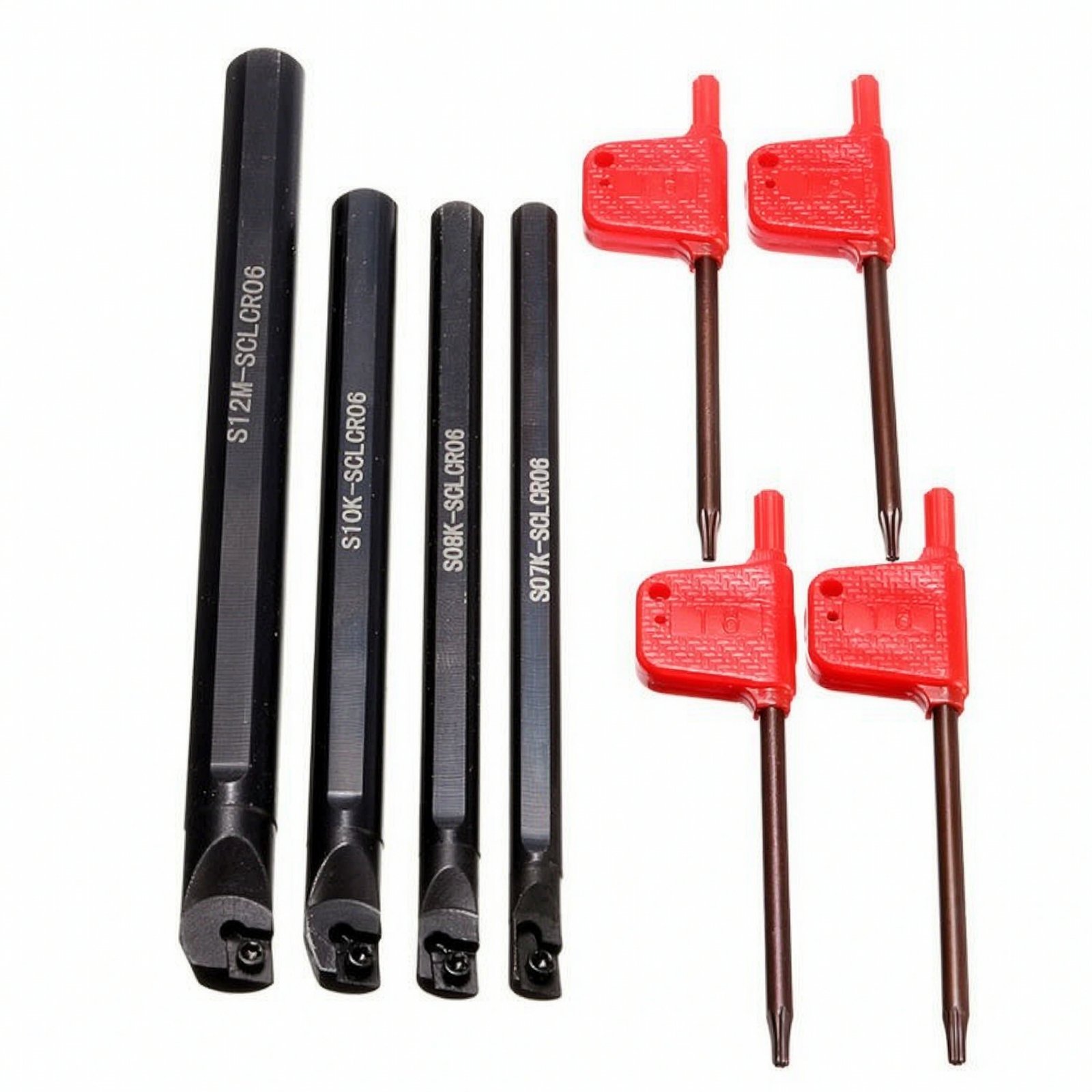 4-Piece CNC Boring Bar with Carbide Insert