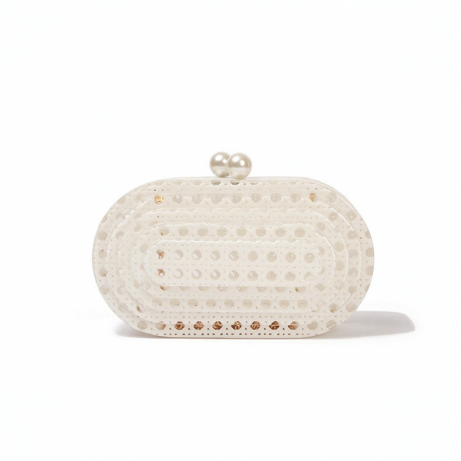 Pearl Clasp Clutch Bag