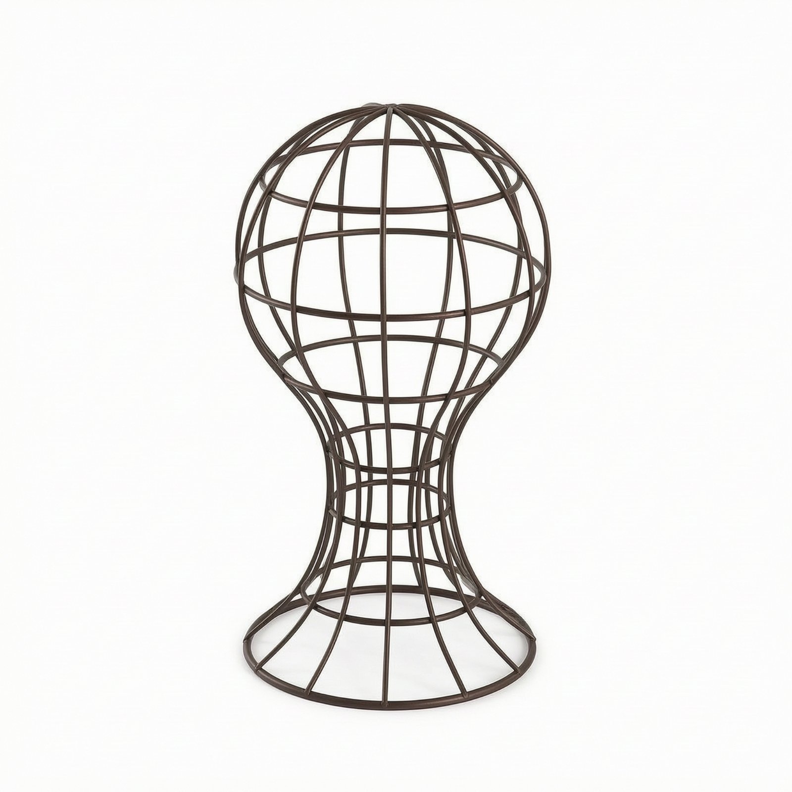 Head-Shaped Hat Display Stand – Bronze Baked Paint