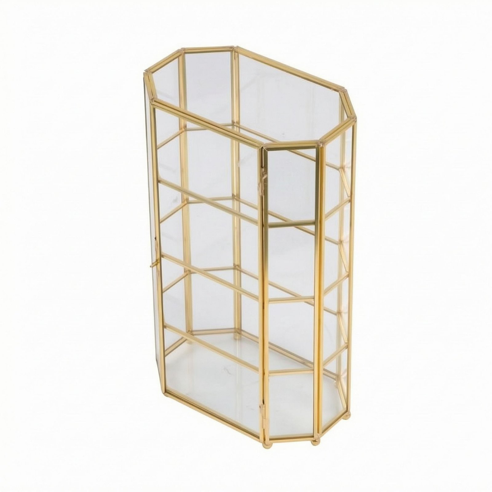 Geometric Glass Cabinet
