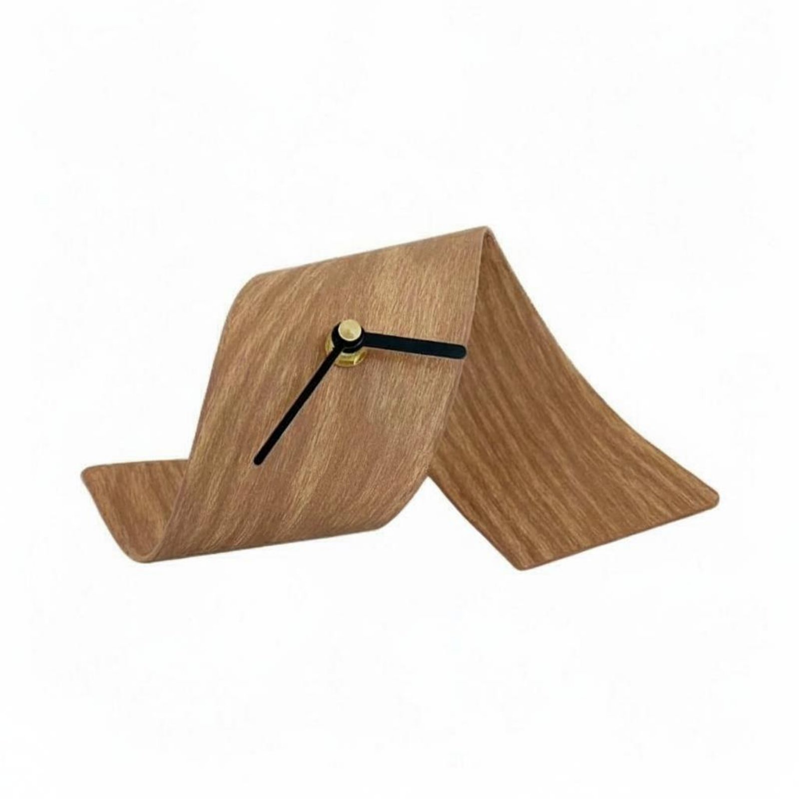 Wood Grain Wave Clock