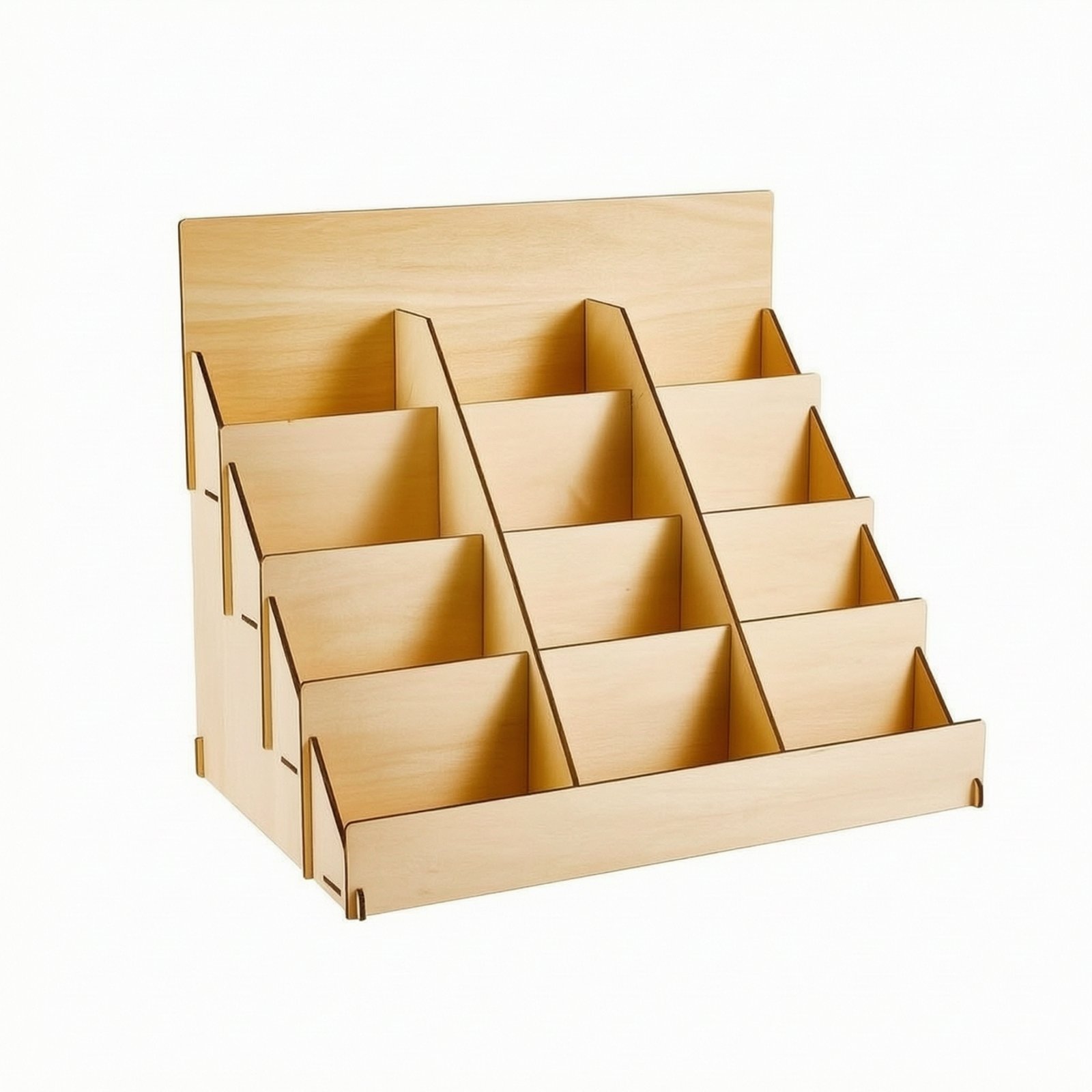Four-Tier Card Display Rack