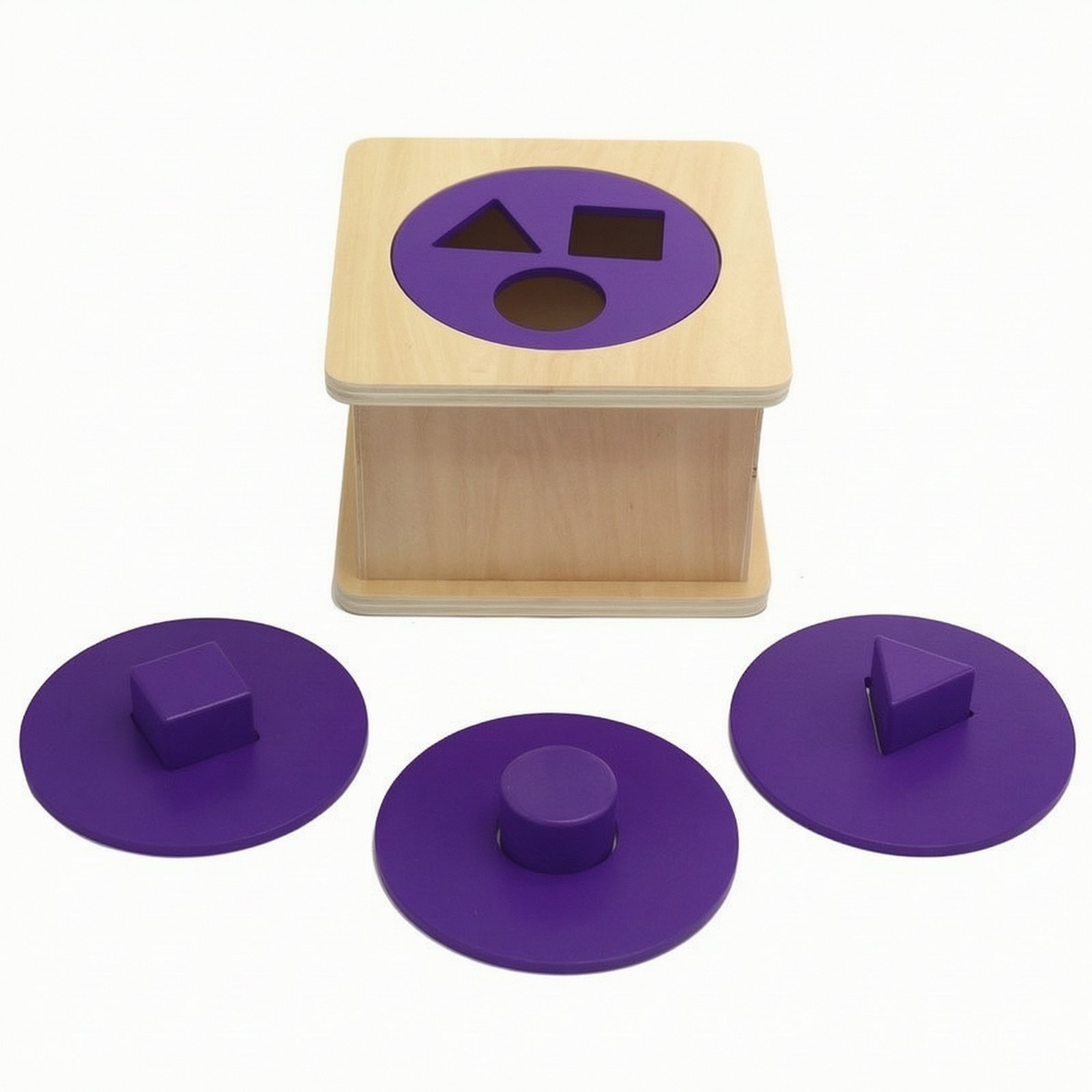 Wooden Shape-Matching Box