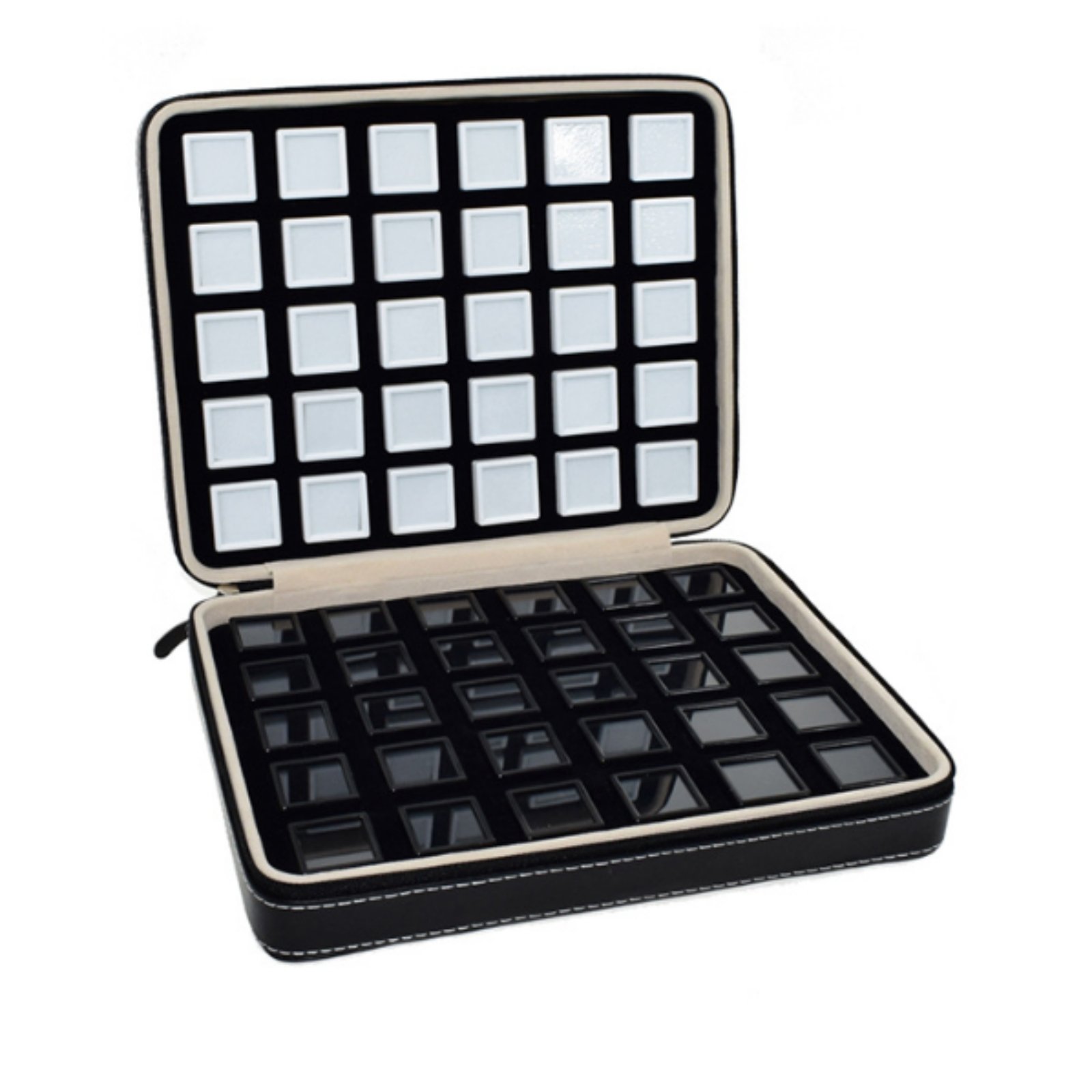Stone Display Case with Compartments