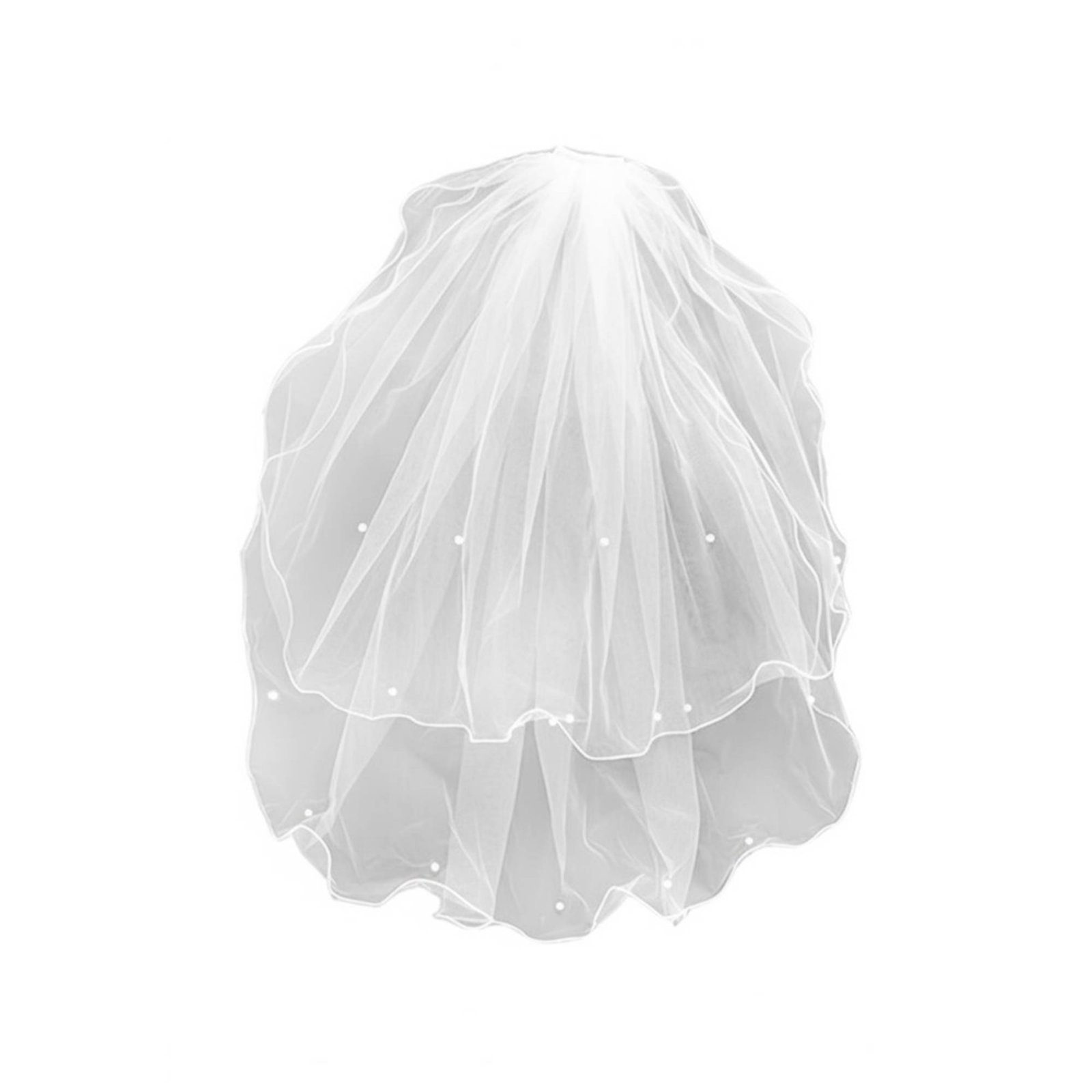 Two-Tier Pearl Bridal Headpiece