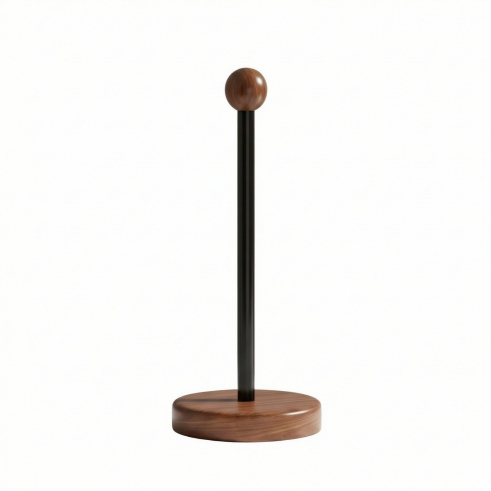 Hair Tie Stand with Wooden Base