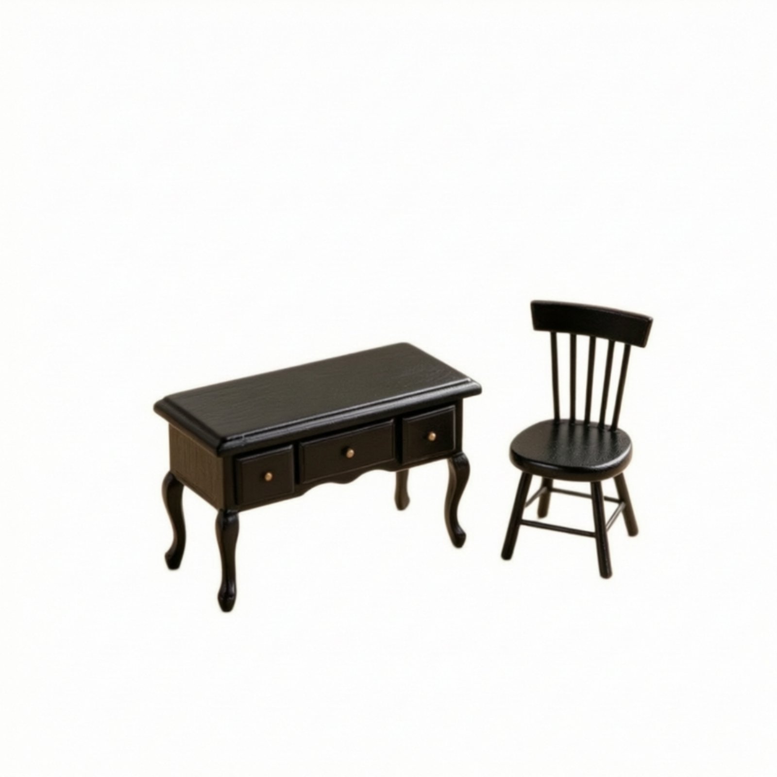 1:12 Dollhouse Desk and Chair Set