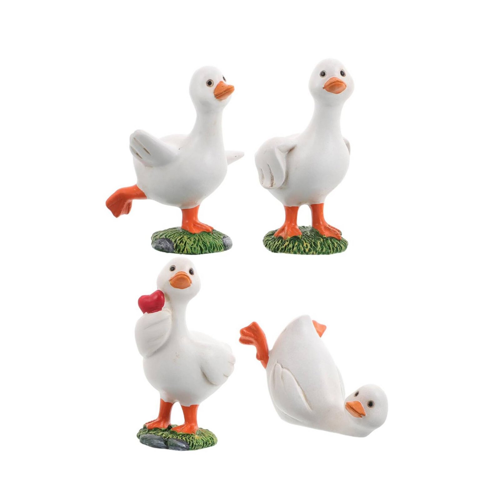 4-Piece Resin Duck Ornaments