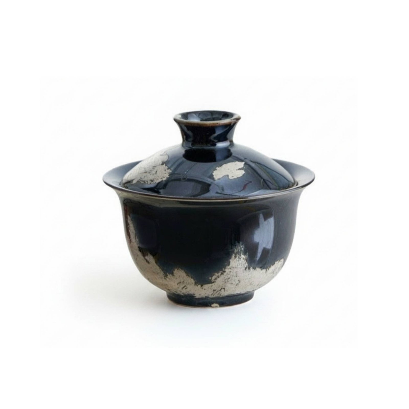 Lidded Crackle Tea Bowl
