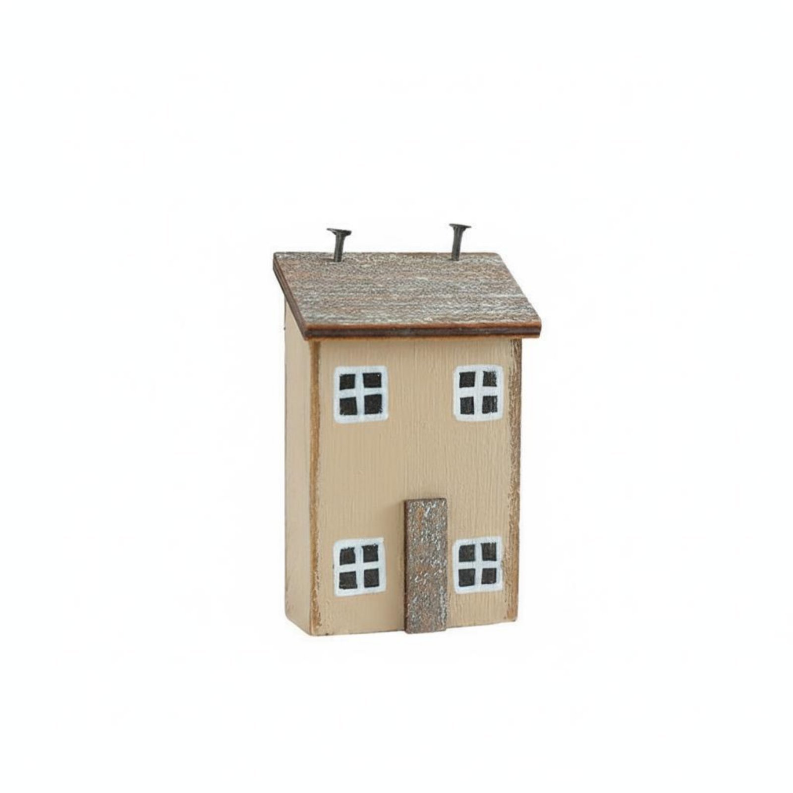 Wooden House Ornament – Coffee
