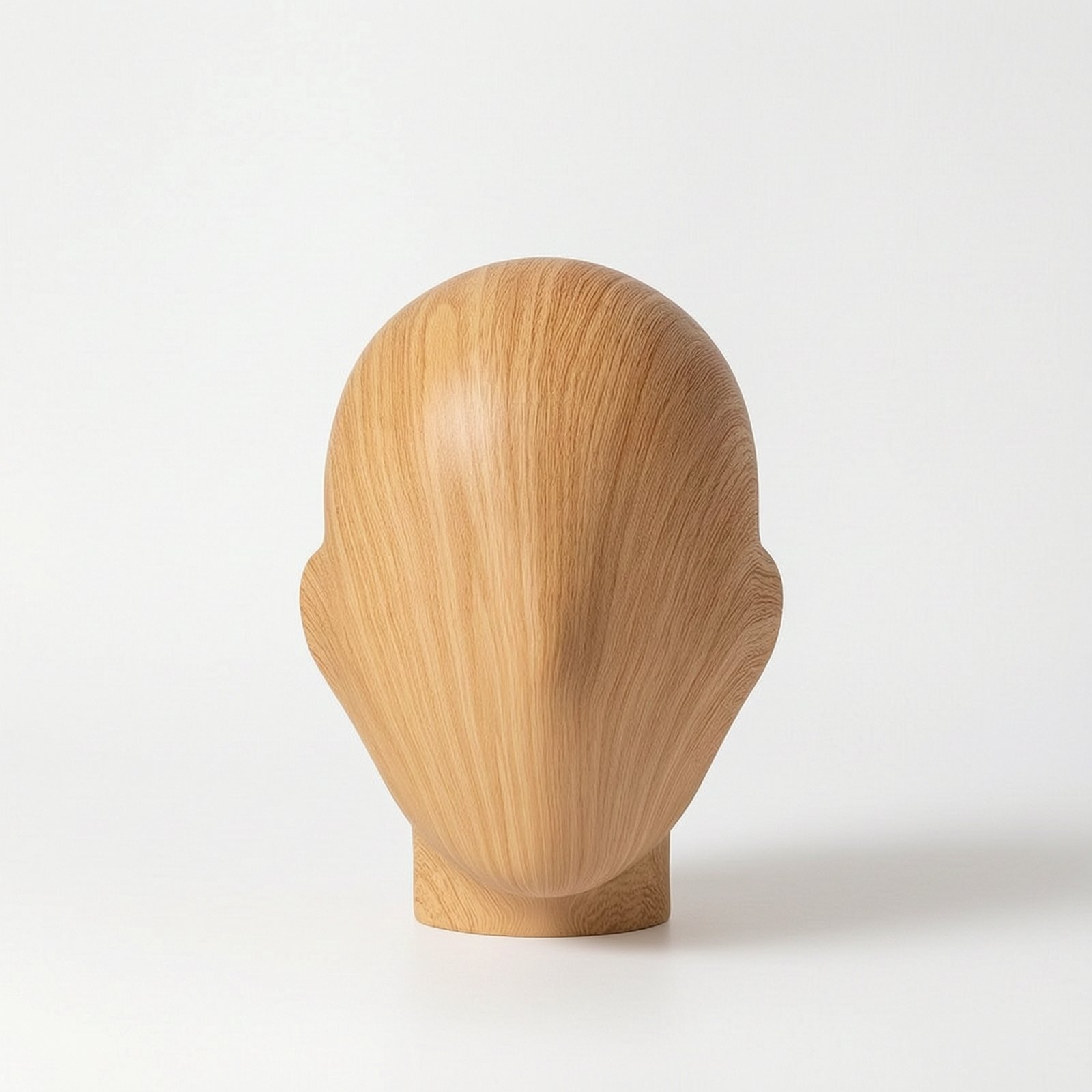 Mannequin Head with Wooden Stand – Wood Female