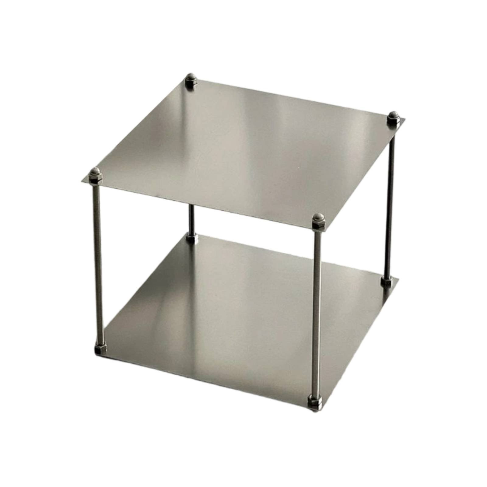 Brushed Metal Side Storage Rack