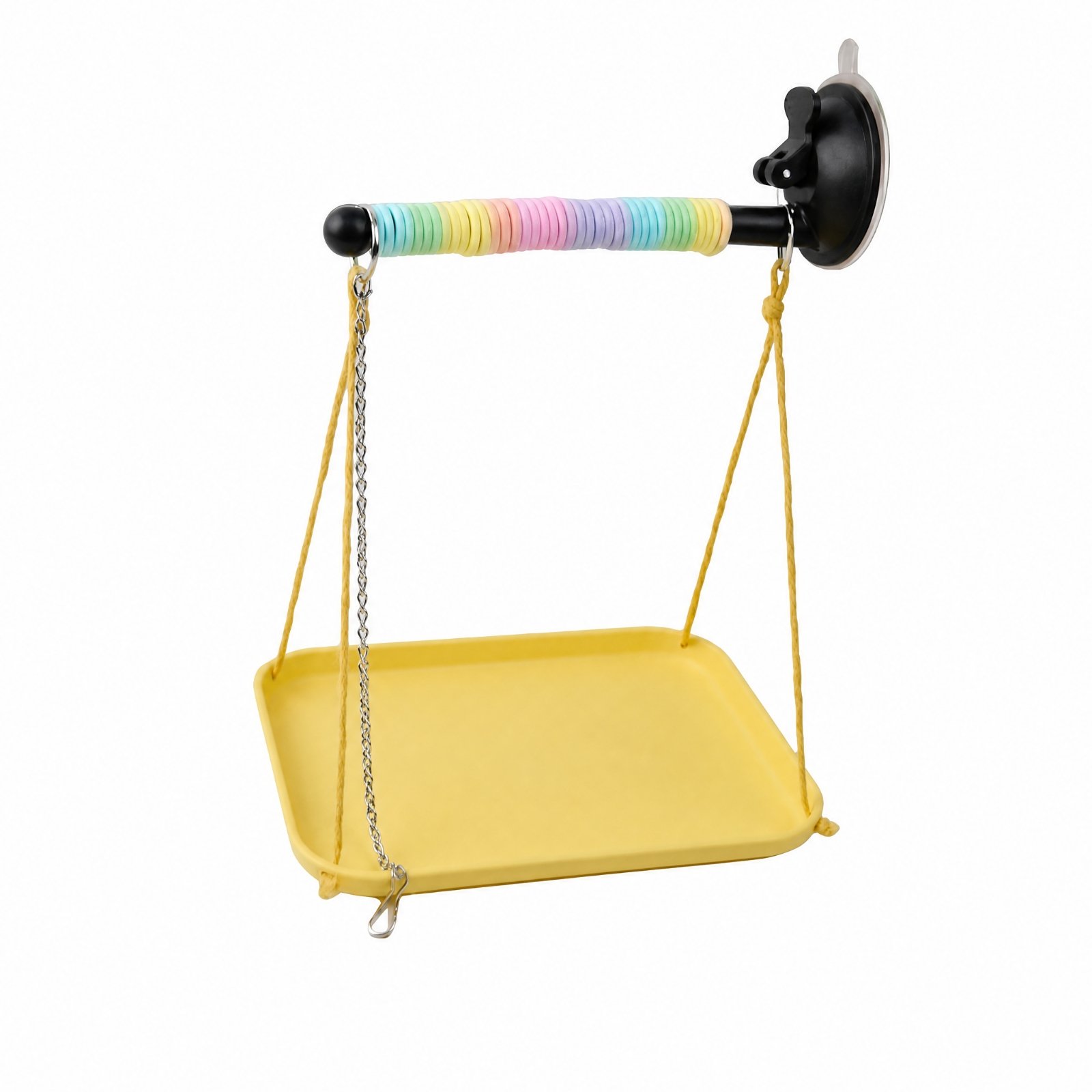 PVC Bird Perch Stand with Tray