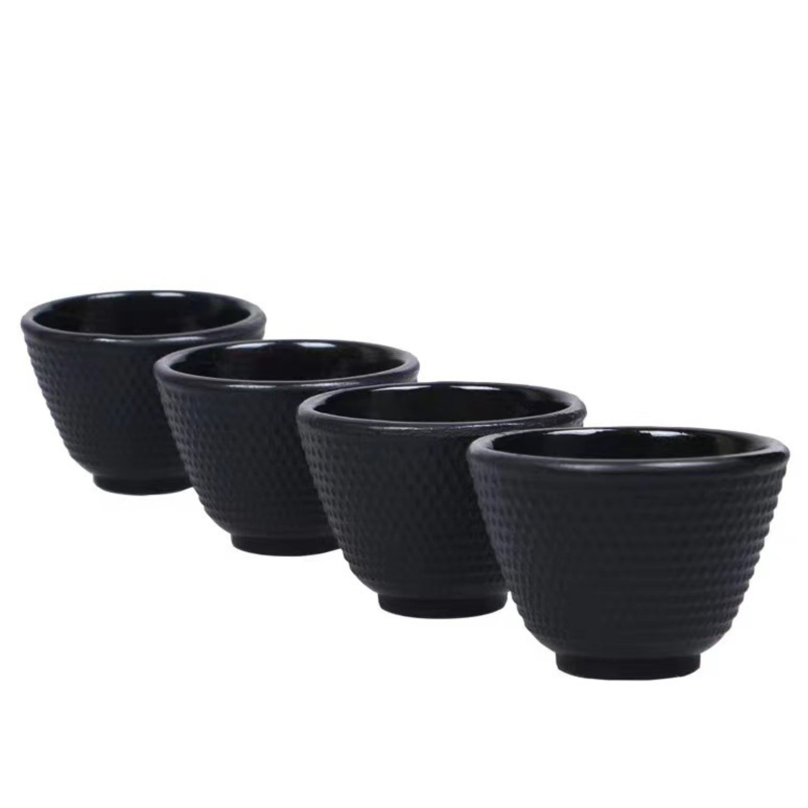 4-Piece Cast Iron Teacups
