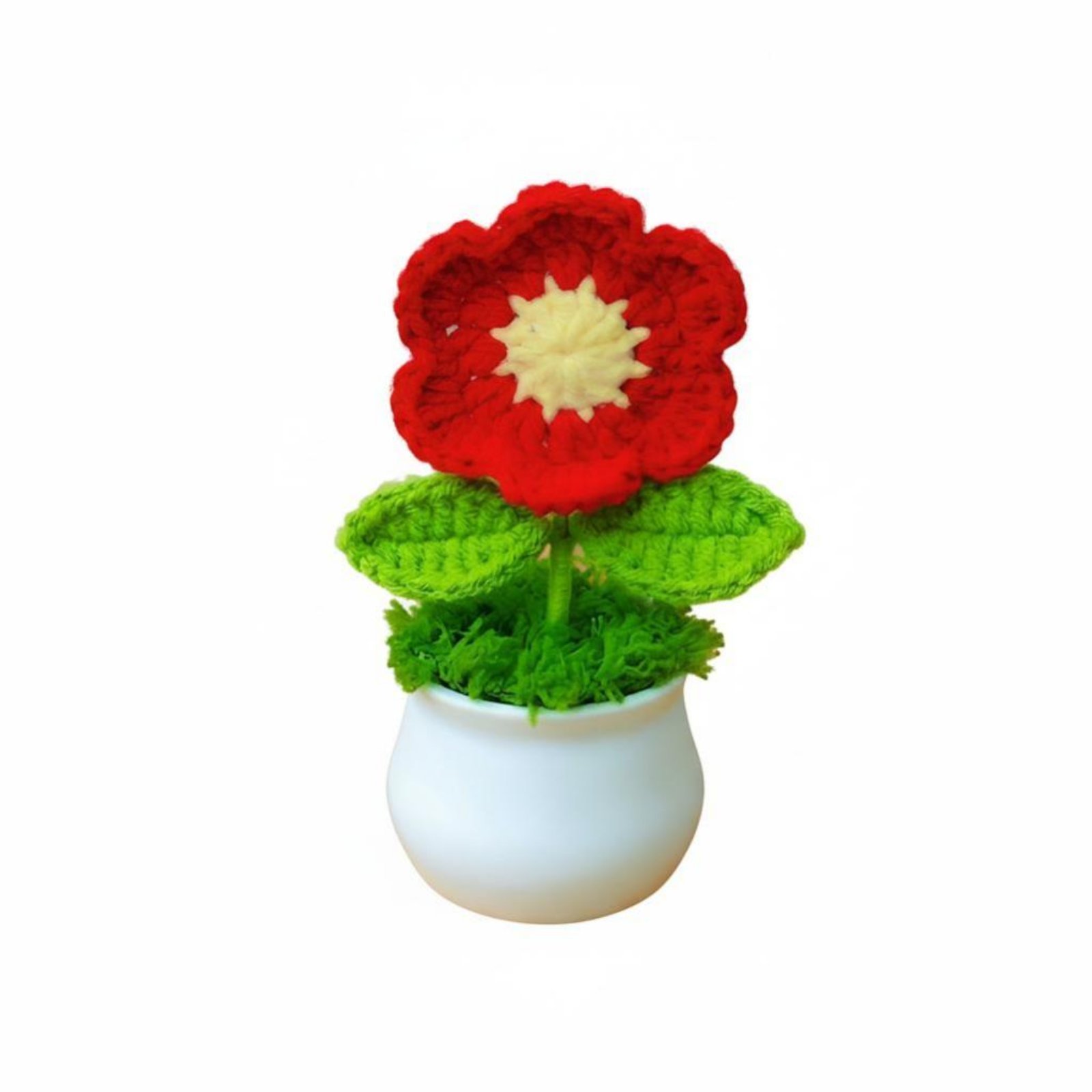 Handmade Yarn Flower Pot