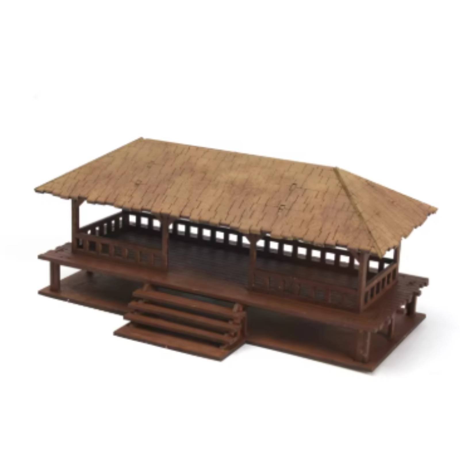 1:72 Scale Wooden Stilt House Kit