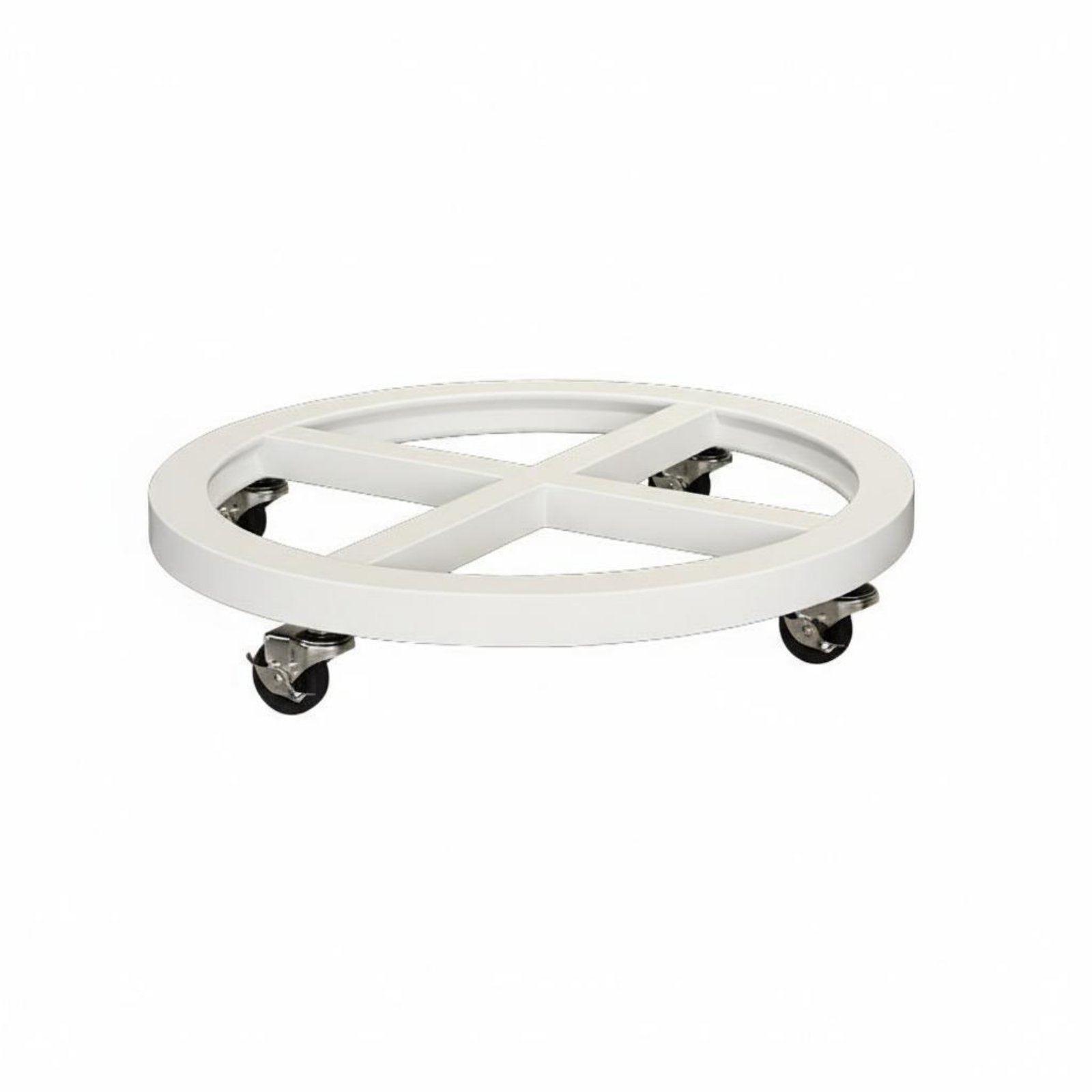Wheeled Plant Stand – White, 23cm