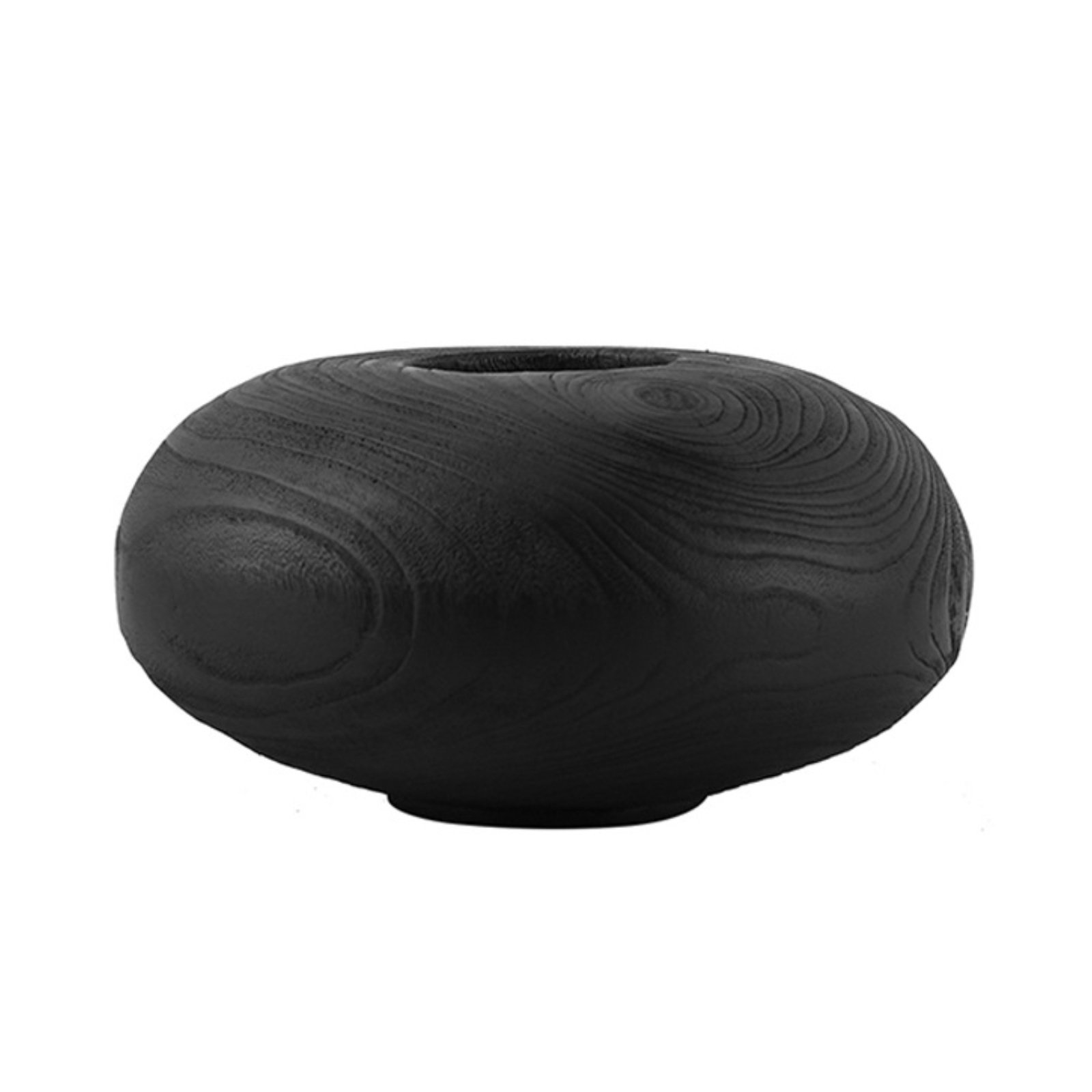 Woodgrain Oval Vase