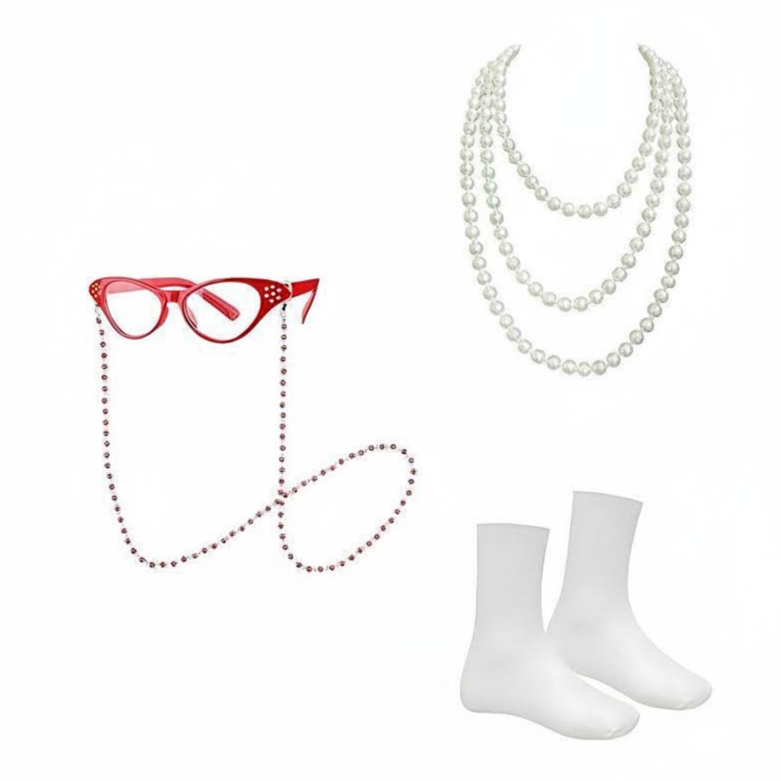 2-Piece Old Lady Costume Set